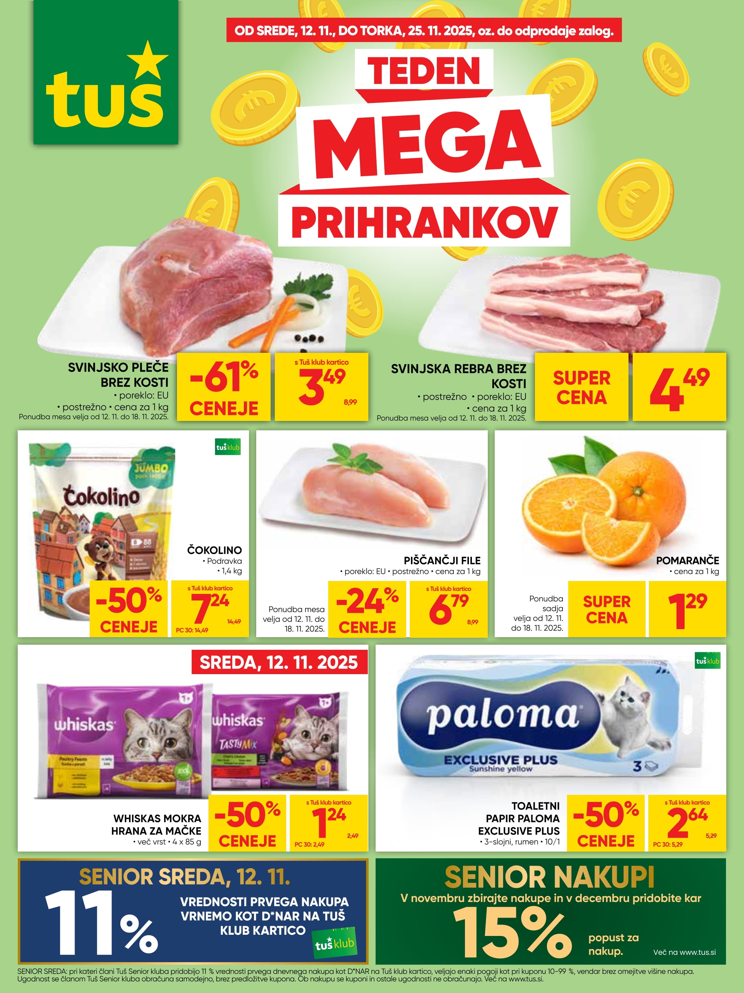 Stran 1. Tuš kataloga - Akcije od 12.11. do 25.11.2025.