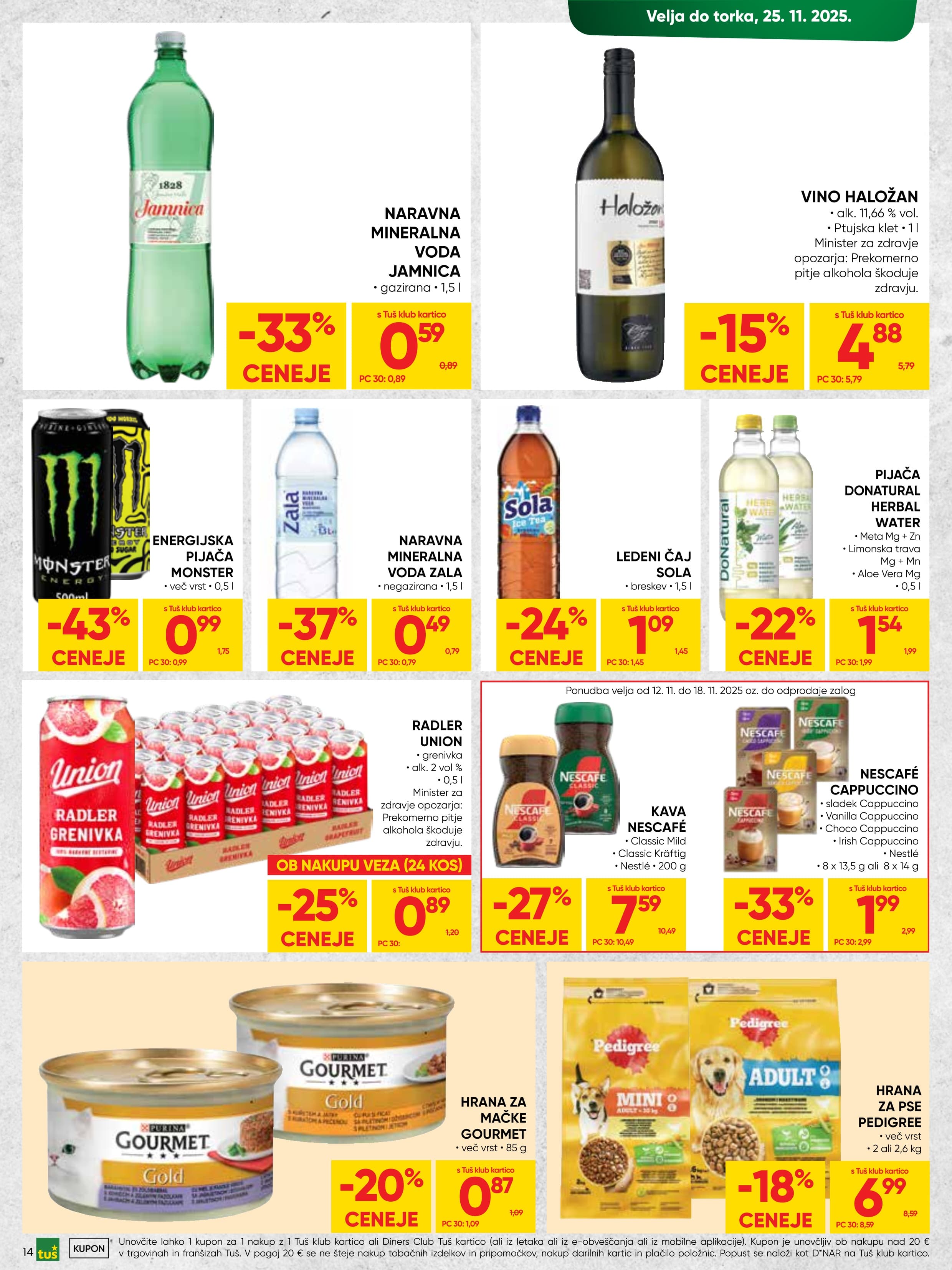 Stran 14. Tuš kataloga - Akcije od 12.11. do 25.11.2025.