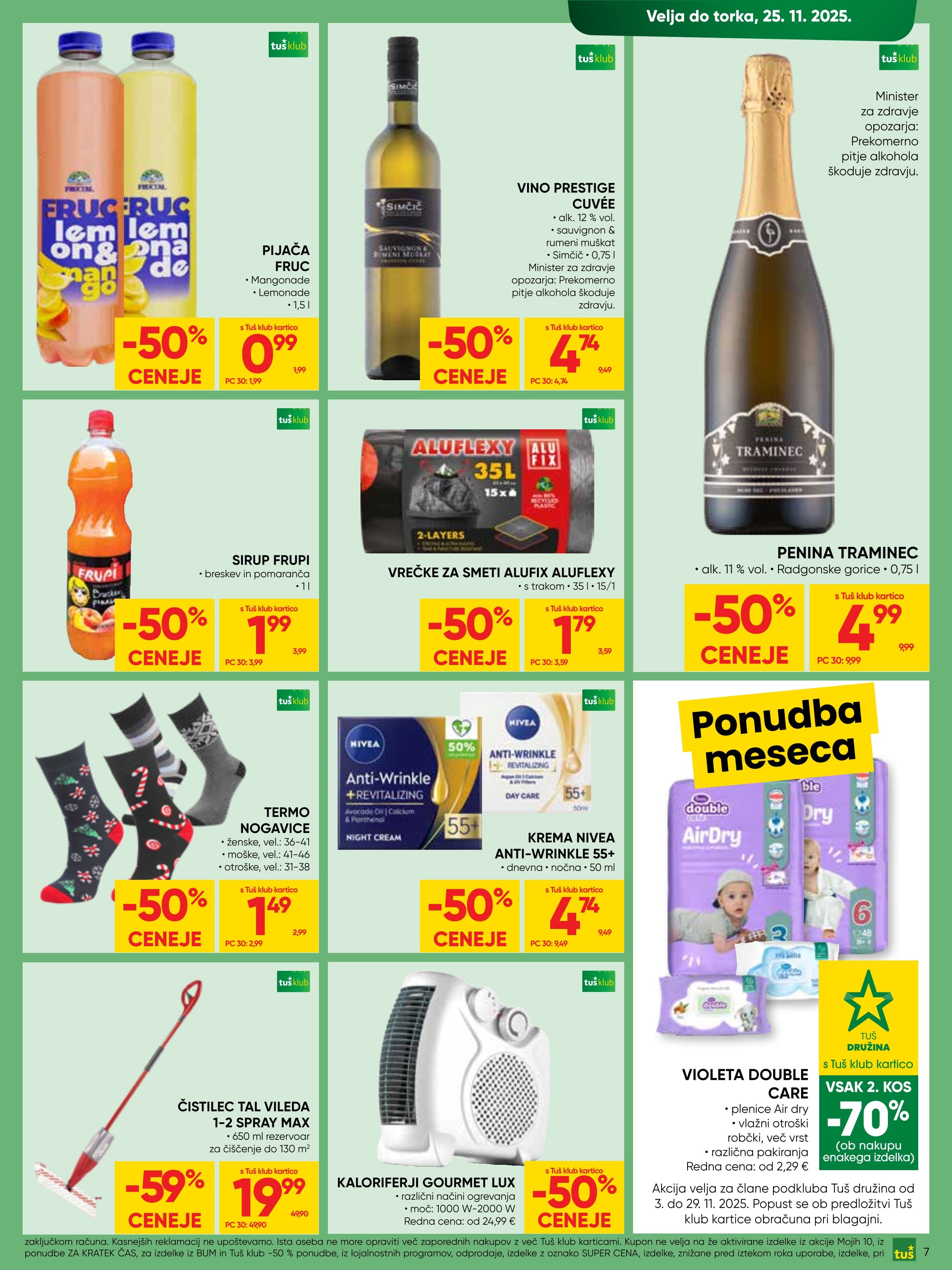 Stran 7. Tuš kataloga - Akcije od 12.11. do 25.11.2025.