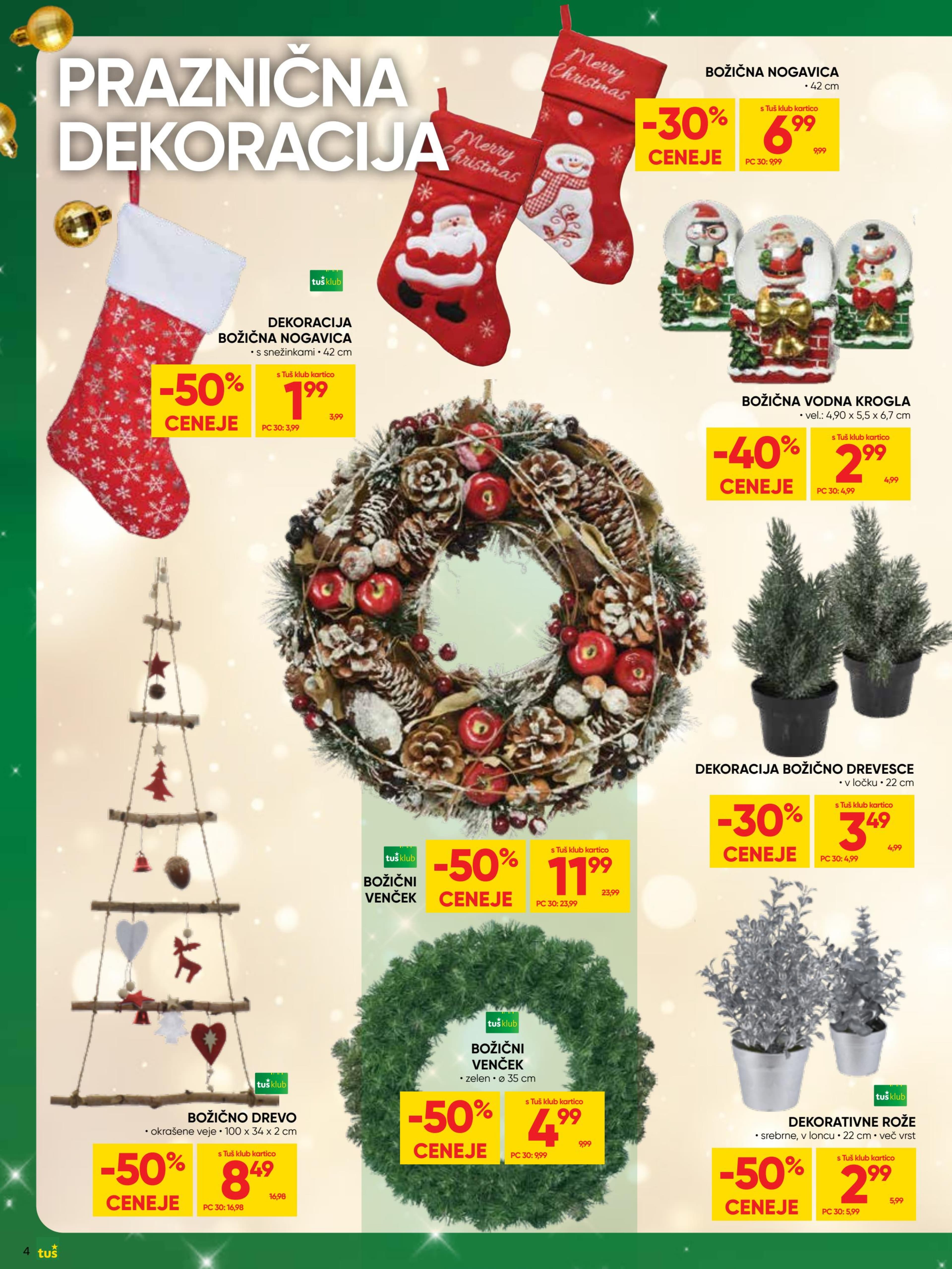 Page from catalog: Praznična dekoracija in igrače