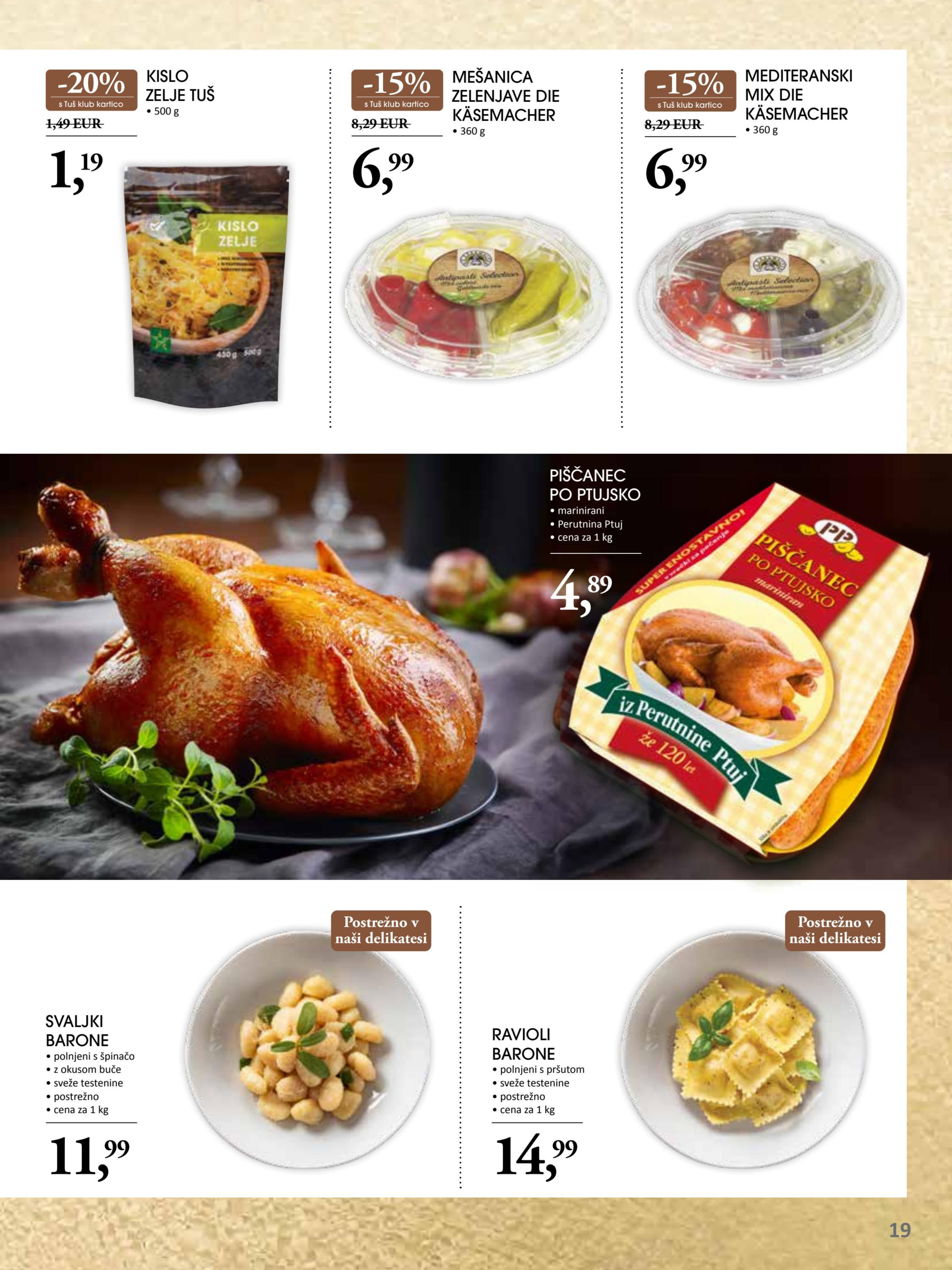 Page from catalog: Okusi praznikov