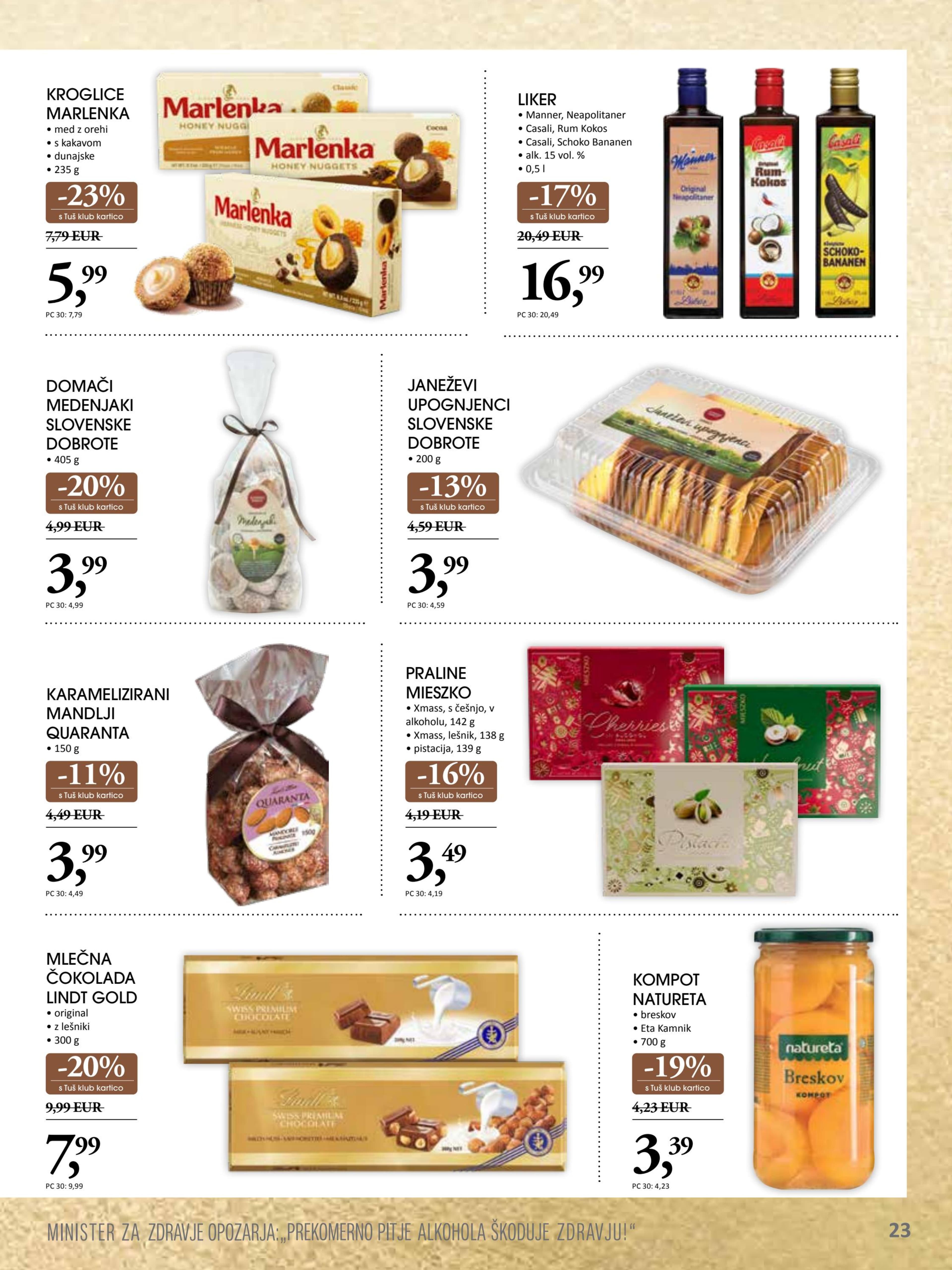 Page from catalog: Okusi praznikov