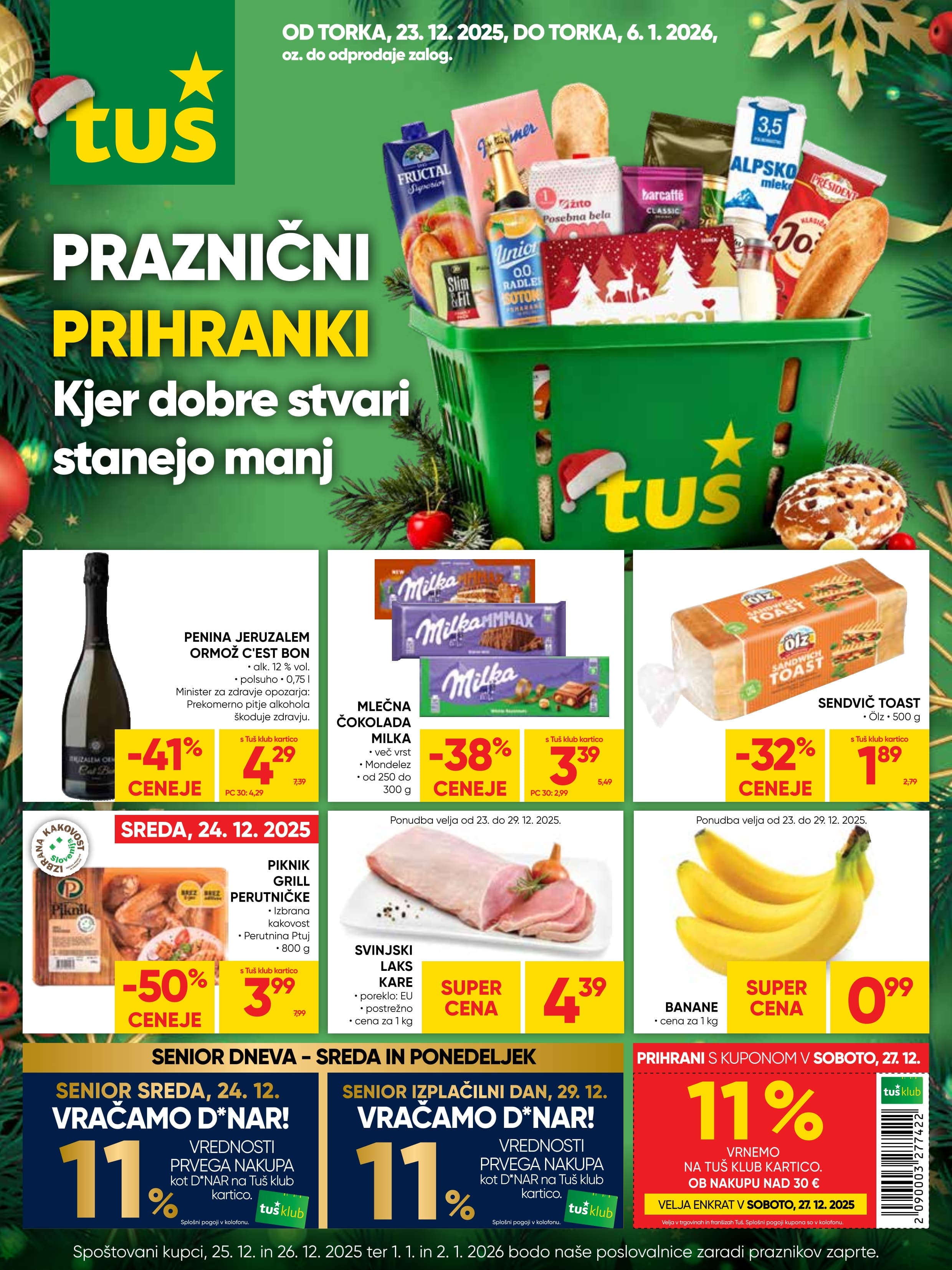 Page from catalog: Praznični prihranki