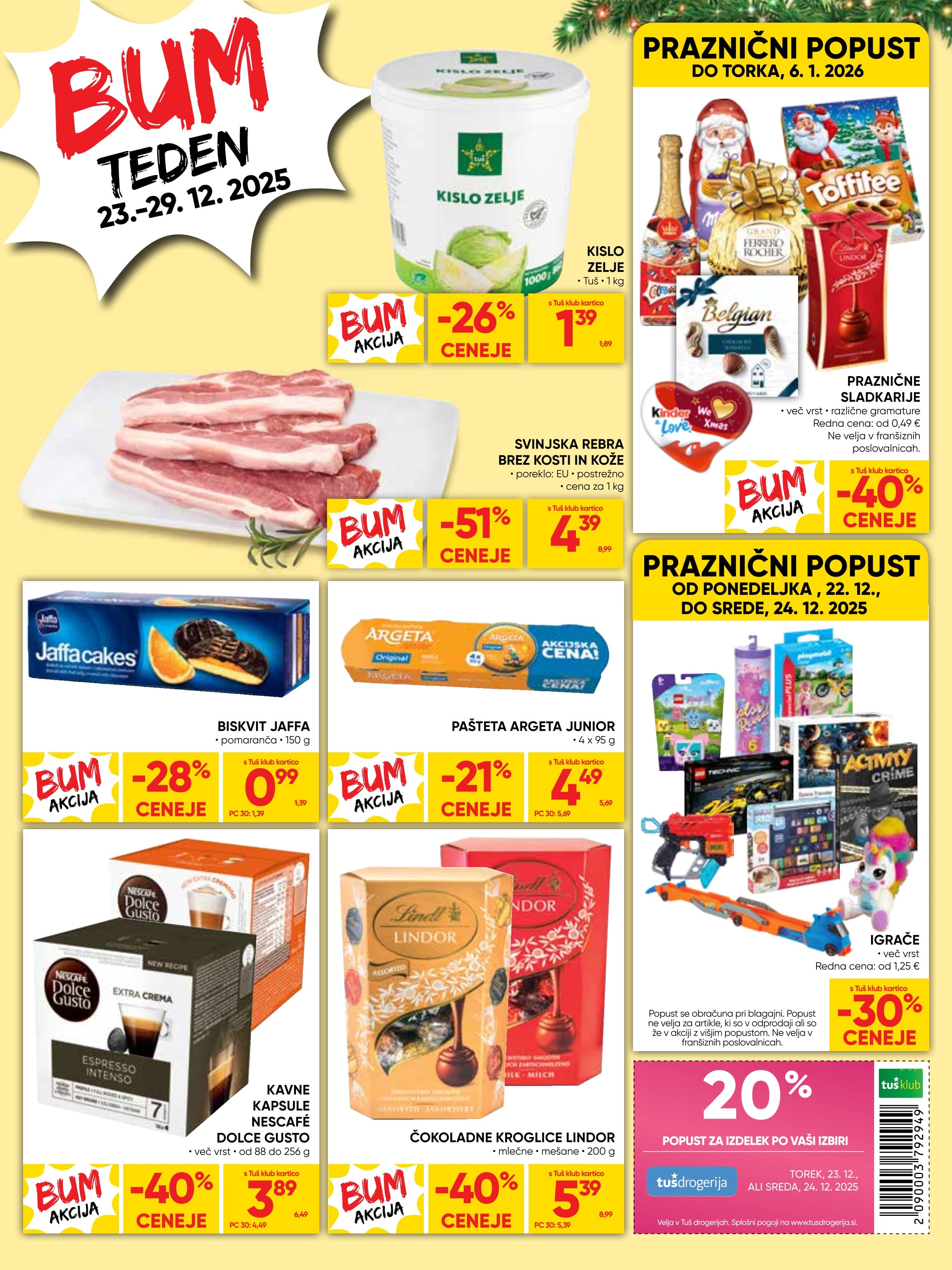 Page from catalog: Praznični prihranki