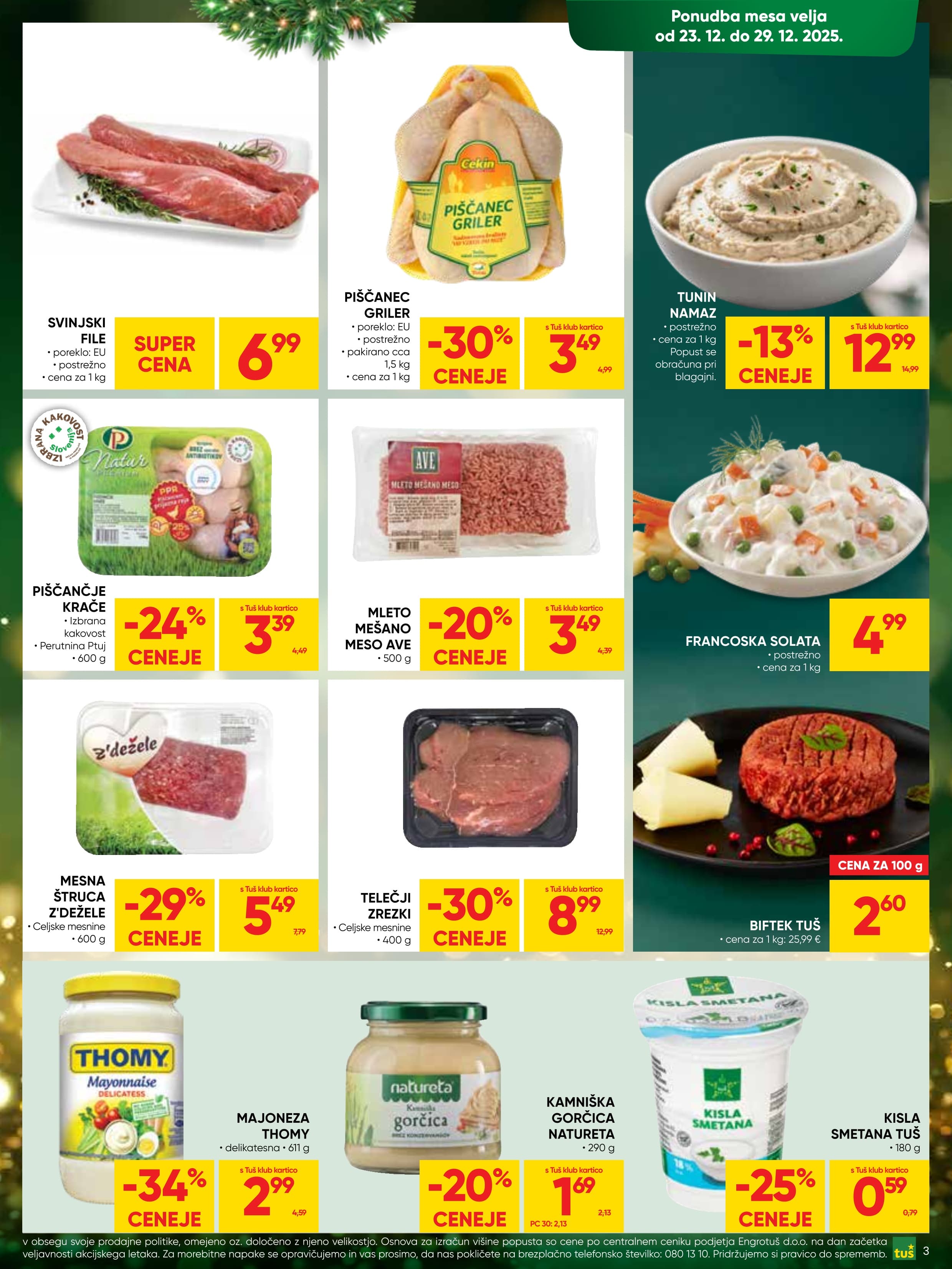 Page from catalog: Praznični prihranki