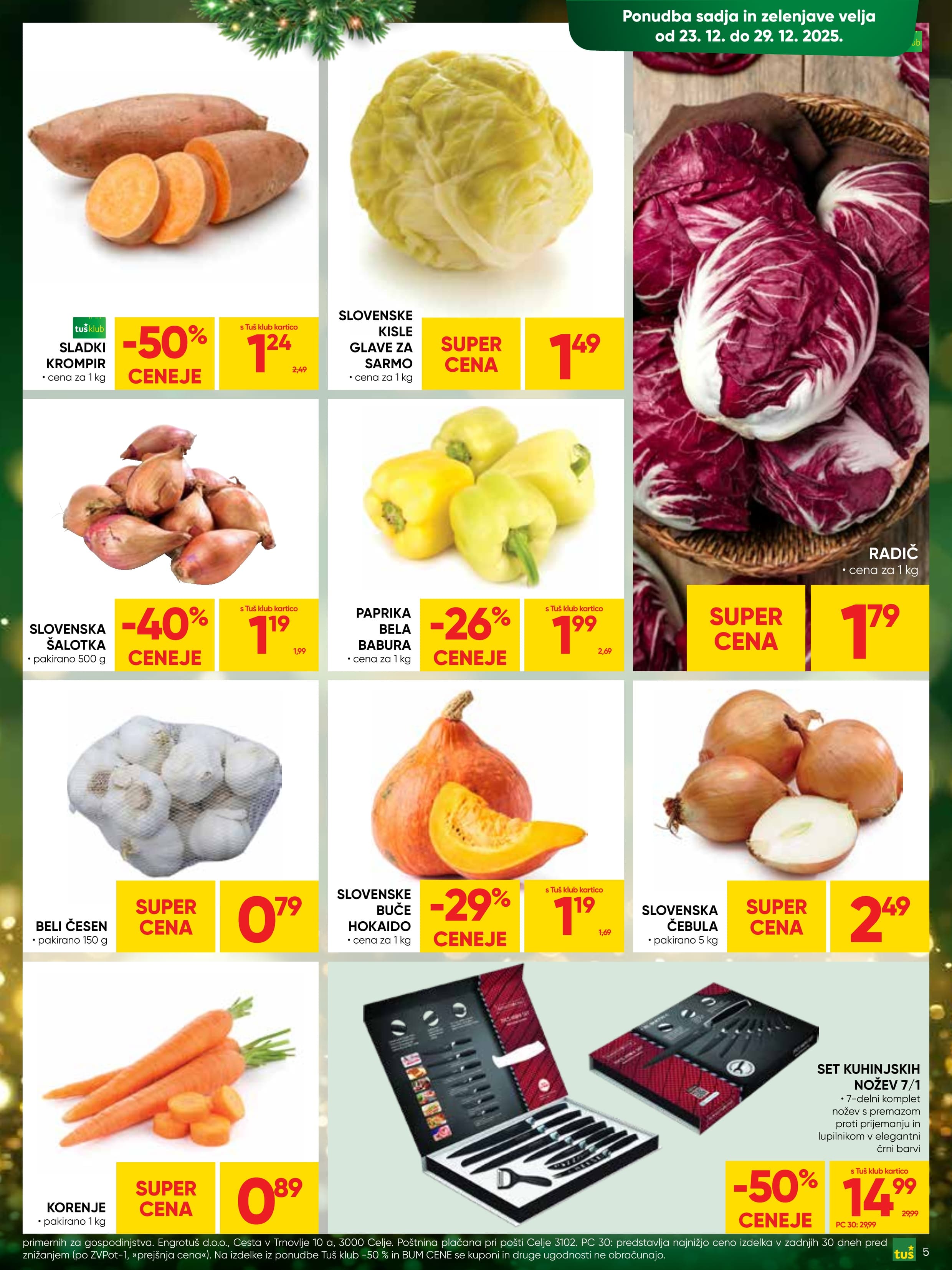 Page from catalog: Praznični prihranki