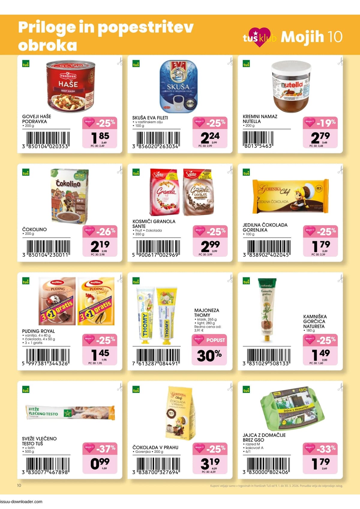 Stran 10. Tuš kataloga - Mojih 10 od 14.02.2026.