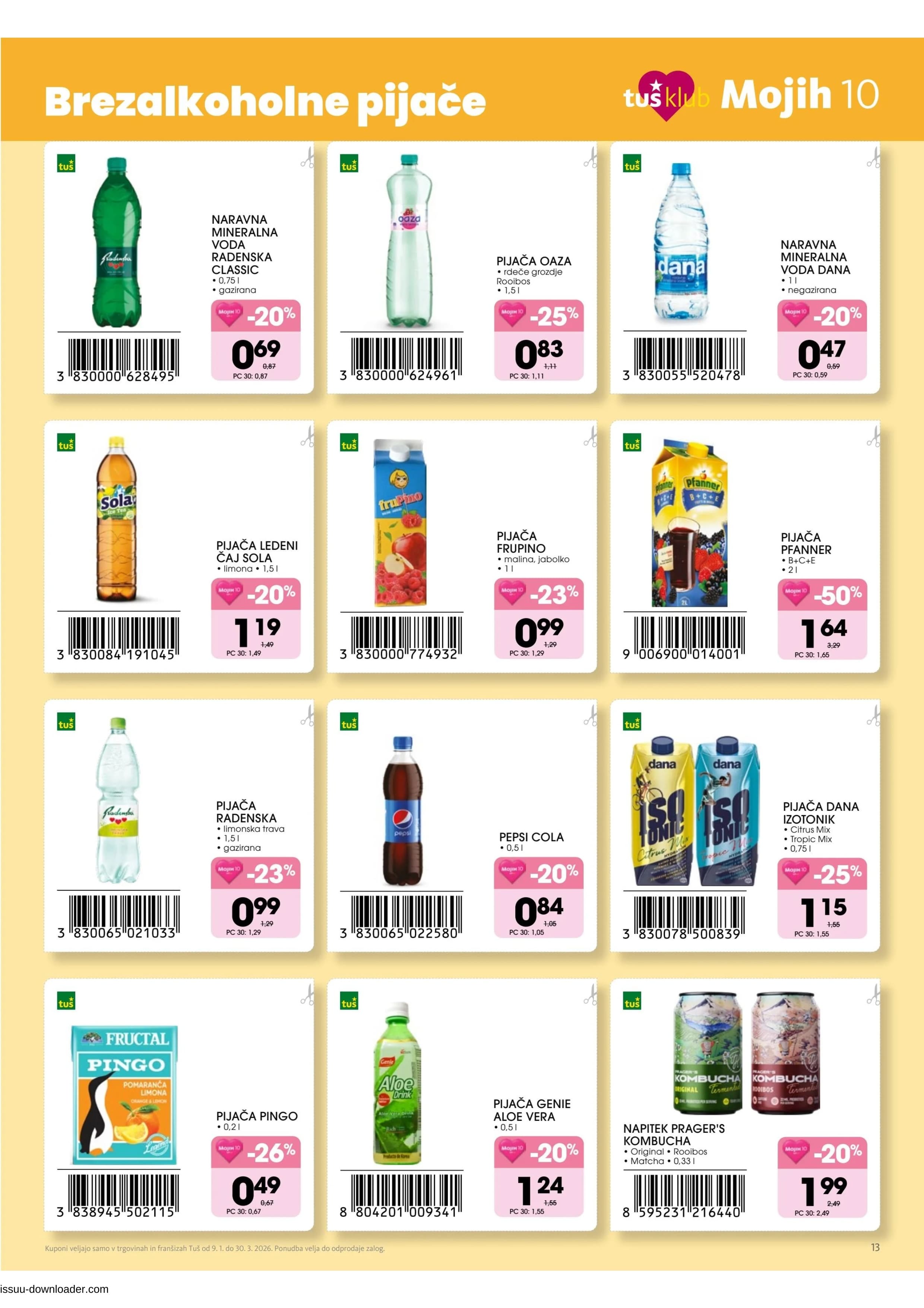 Stran 13. Tuš kataloga - Mojih 10