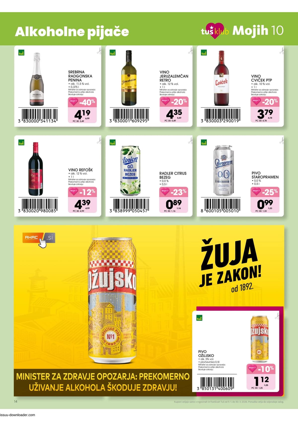 Stran 14. Tuš kataloga - Mojih 10 od 14.02.2026.