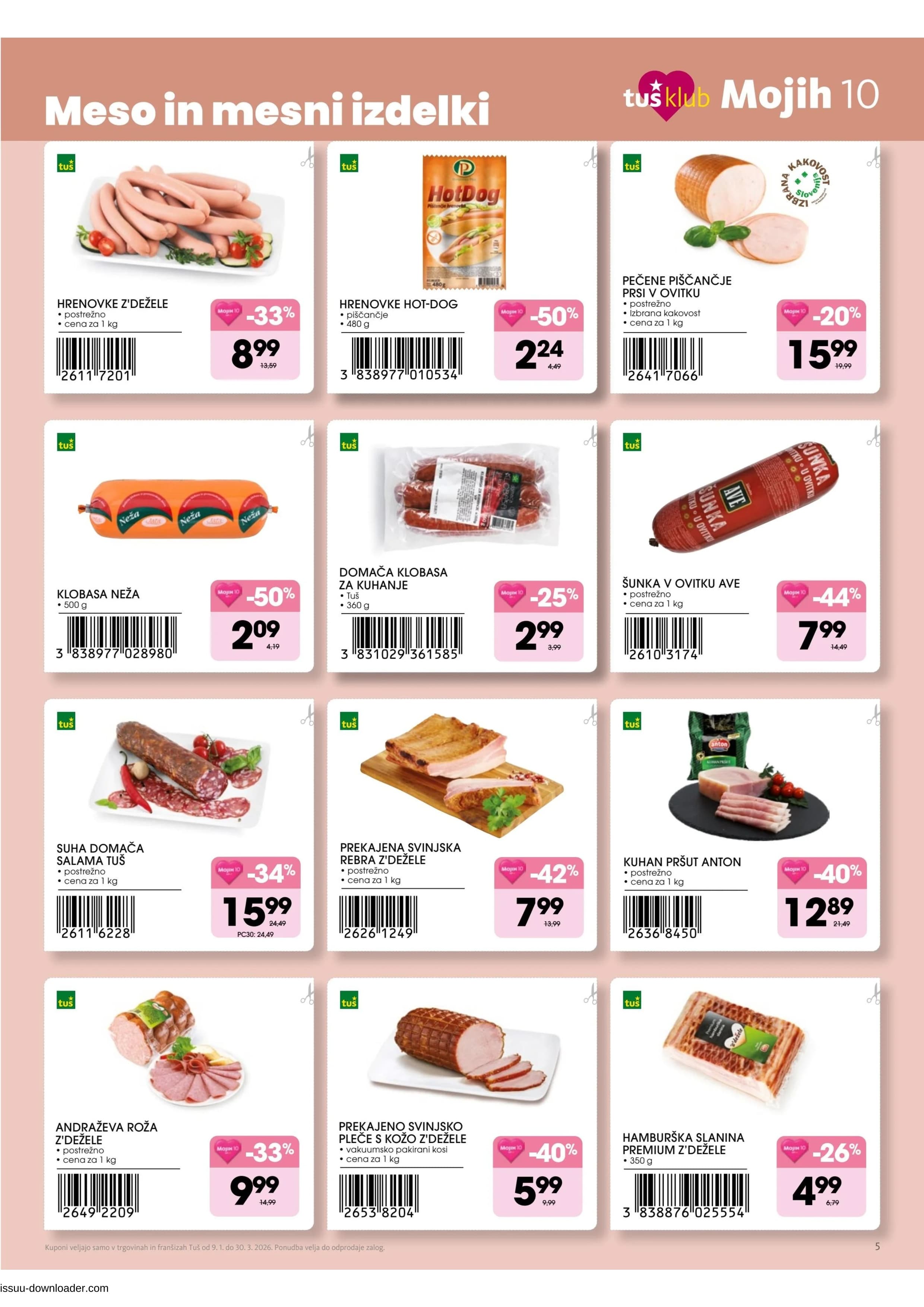 Stran 5. Tuš kataloga - Mojih 10