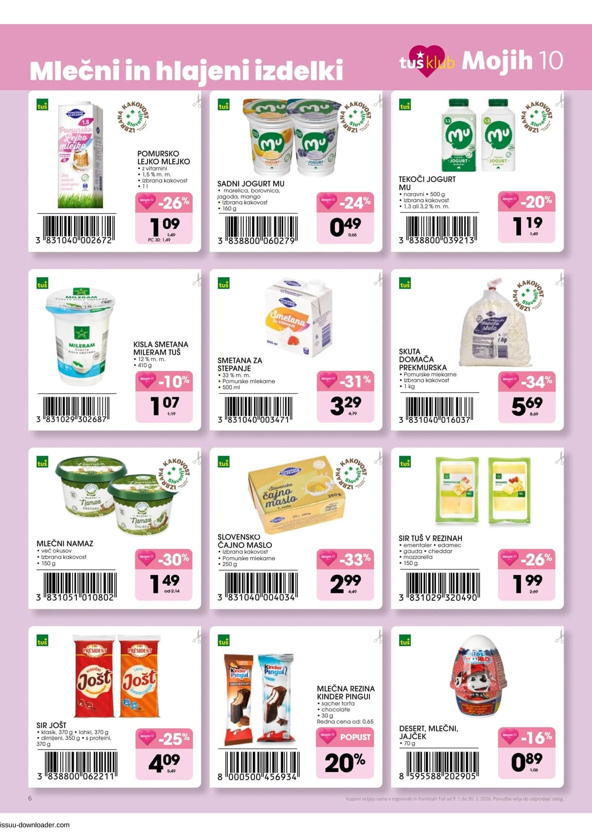 Stran 6. Tuš kataloga - Mojih 10 od 14.02.2026.