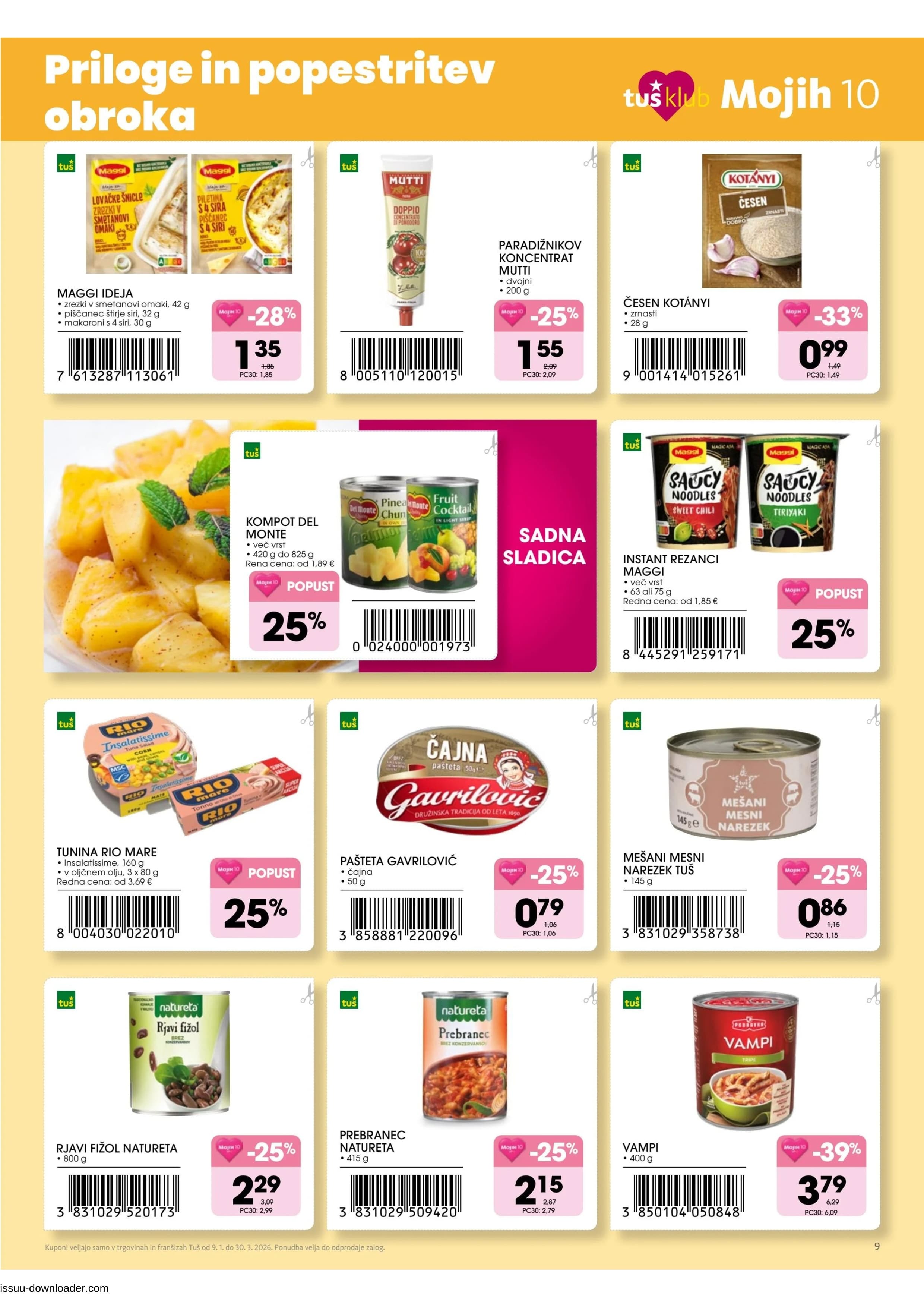 Stran 9. Tuš kataloga - Mojih 10