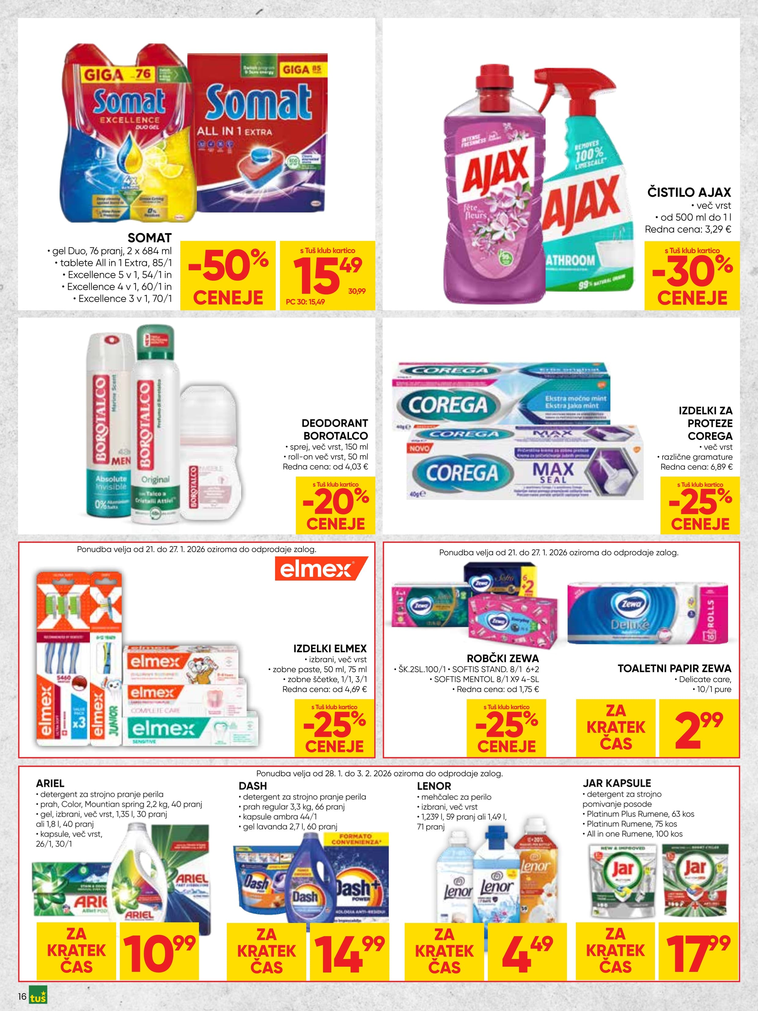 Stran 16. Tuš kataloga - Akcija