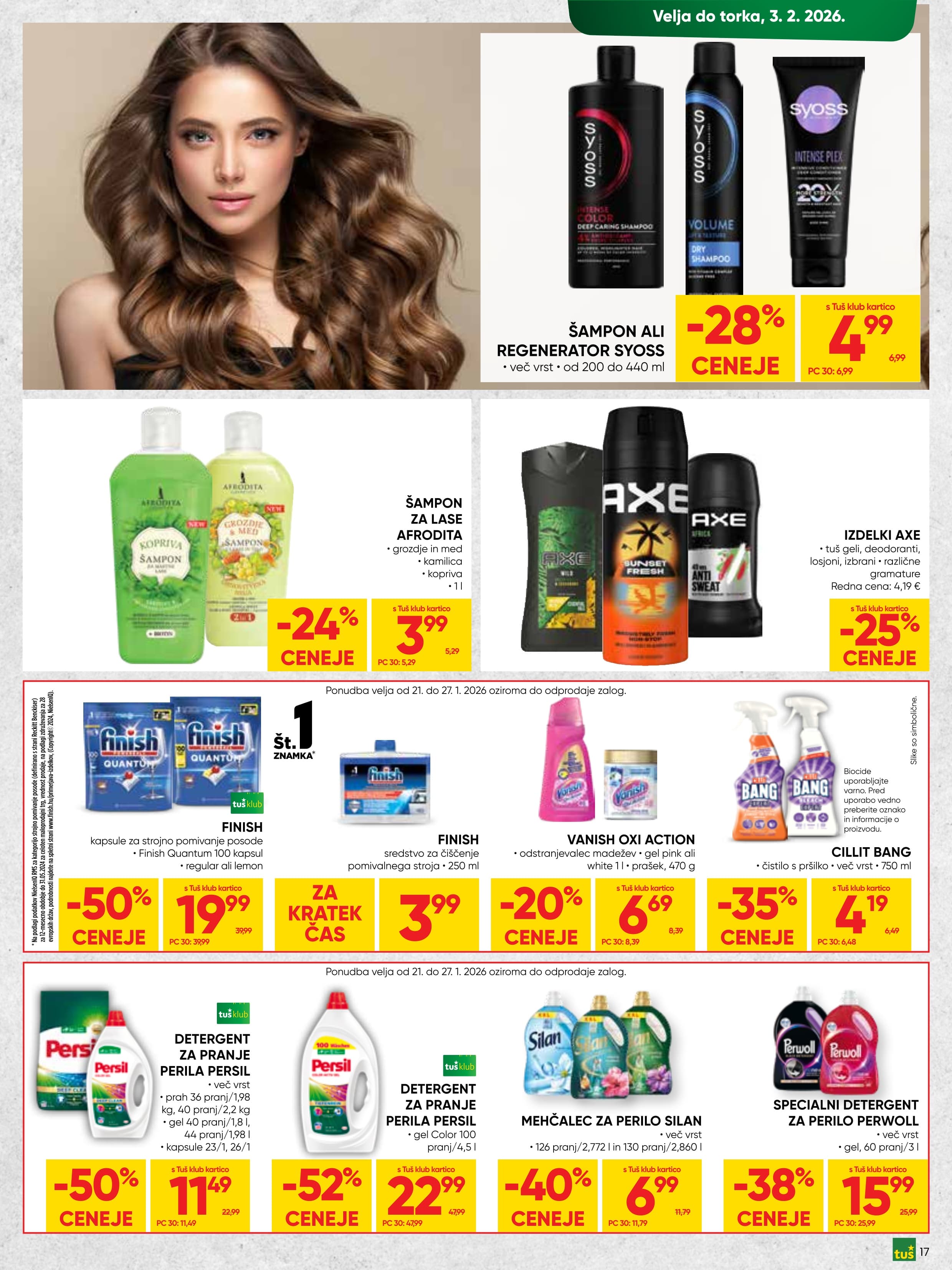 Stran 17. Tuš kataloga - Akcija