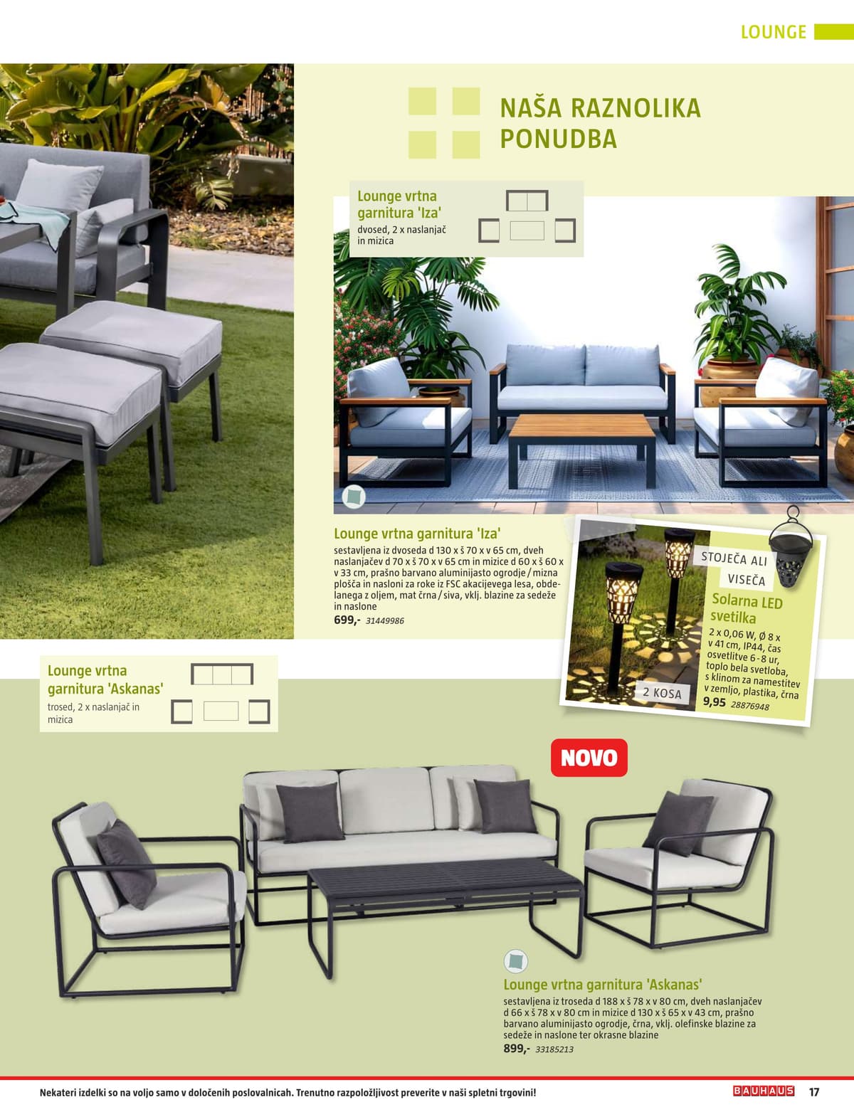Stran 17. Bauhaus kataloga - Vrtno Pohištvo