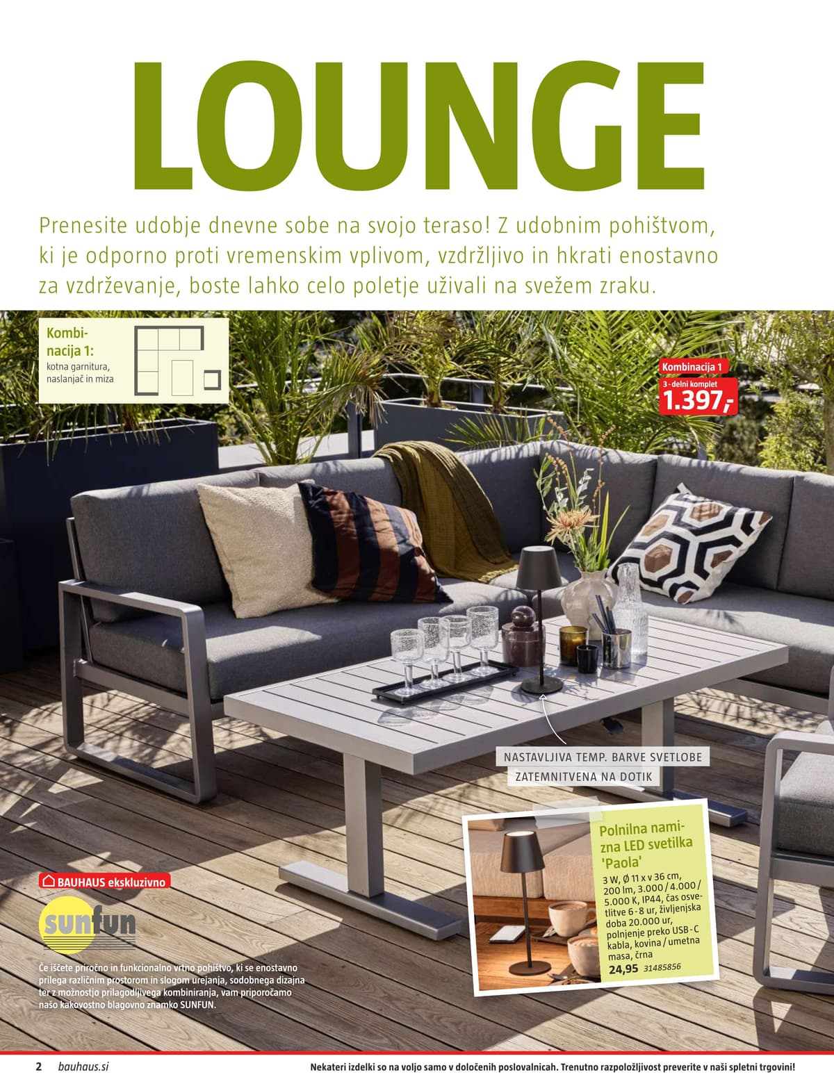 Stran 2. Bauhaus kataloga - Vrtno Pohištvo od 28.04.2026.