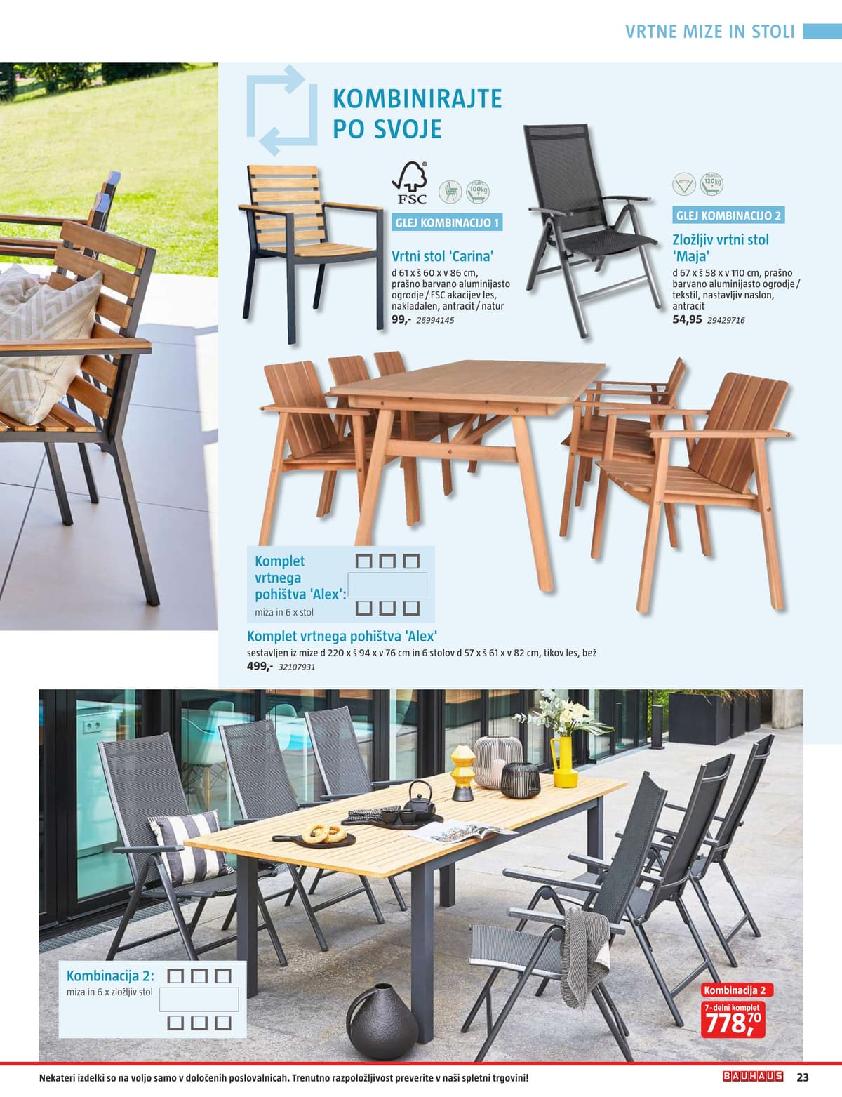 Stran 23. Bauhaus kataloga - Vrtno Pohištvo od 28.04.2026.