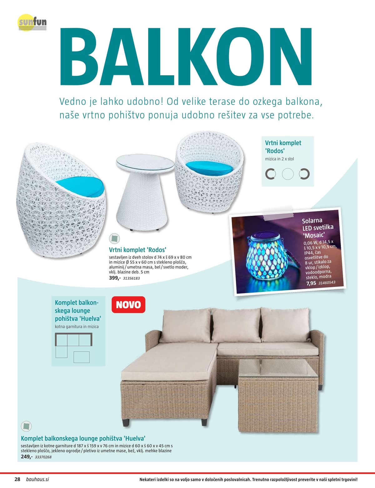 Stran 28. Bauhaus kataloga - Vrtno Pohištvo od 28.04.2026.