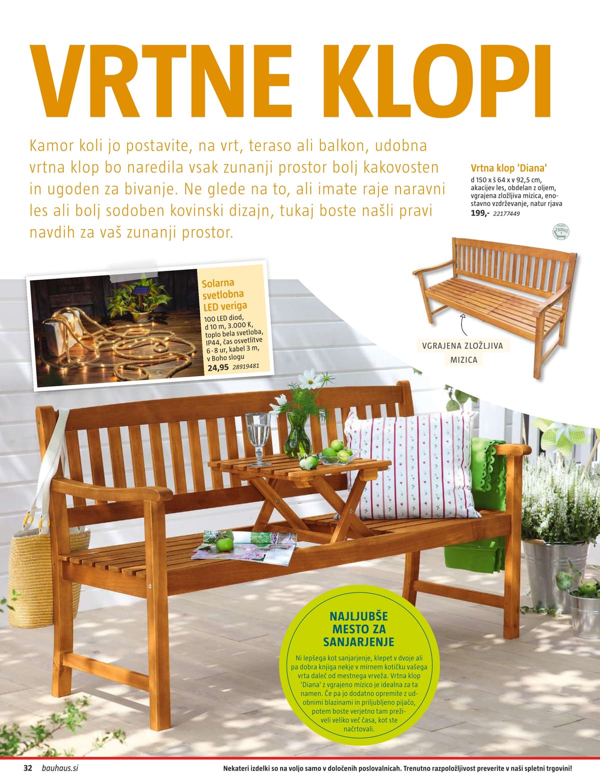 Stran 32. Bauhaus kataloga - Vrtno Pohištvo od 28.04.2026.