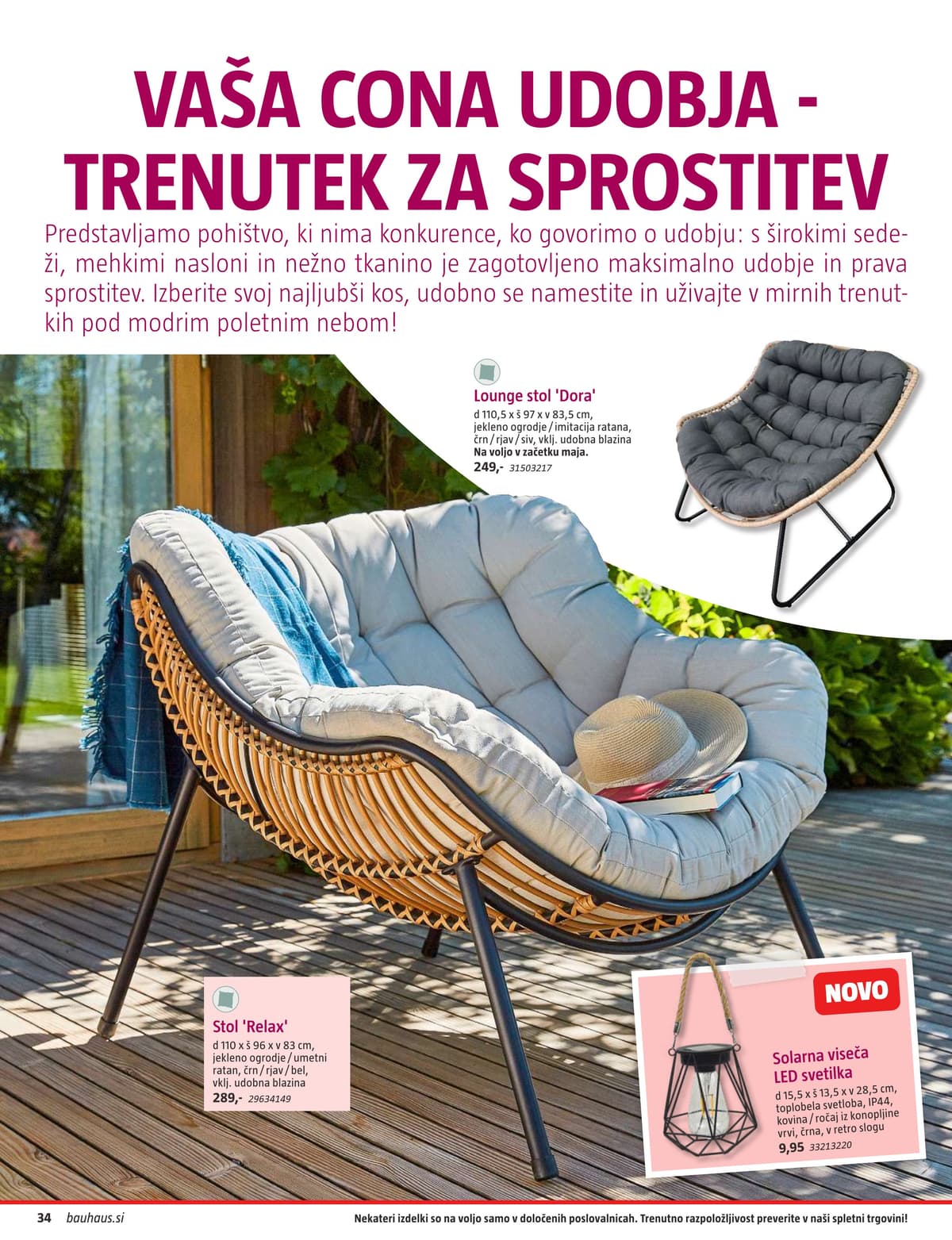 Stran 34. Bauhaus kataloga - Vrtno Pohištvo od 28.04.2026.