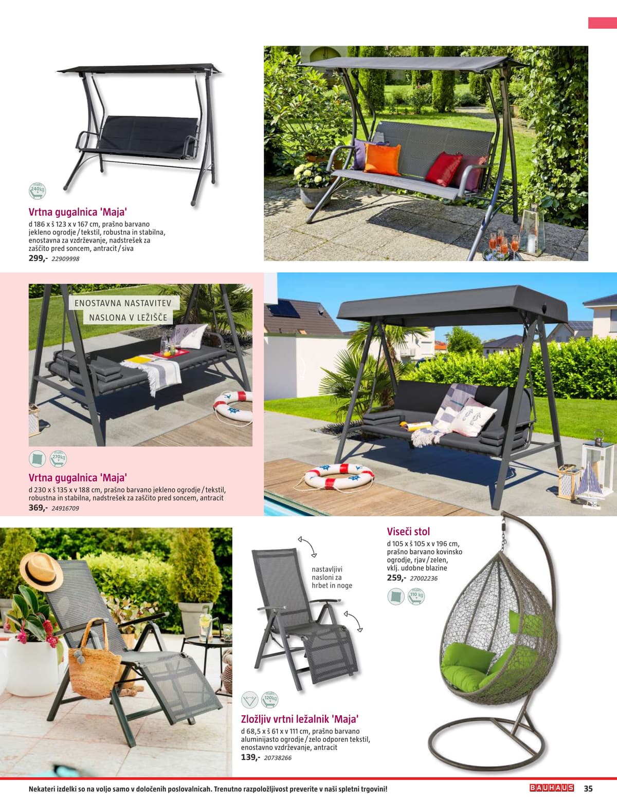 Stran 35. Bauhaus kataloga - Vrtno Pohištvo od 28.04.2026.