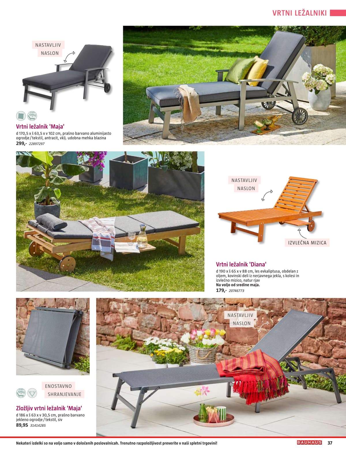 Stran 37. Bauhaus kataloga - Vrtno Pohištvo od 28.04.2026.