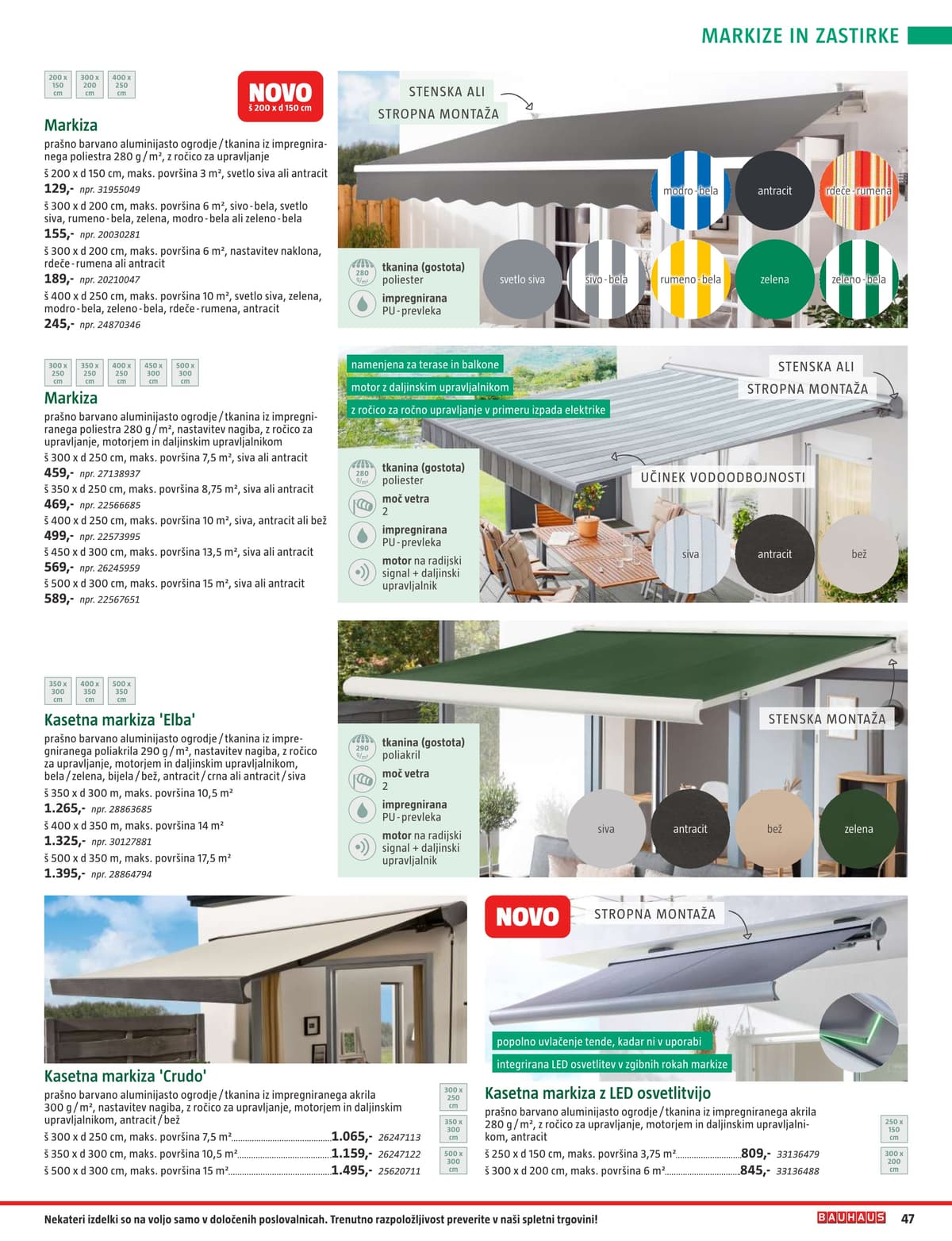 Stran 47. Bauhaus kataloga - Vrtno Pohištvo