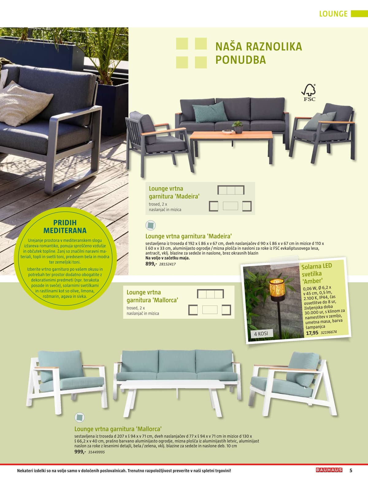Stran 5. Bauhaus kataloga - Vrtno Pohištvo od 28.04.2026.
