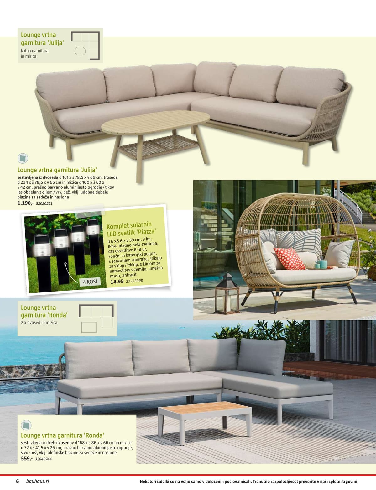 Stran 6. Bauhaus kataloga - Vrtno Pohištvo od 28.04.2026.