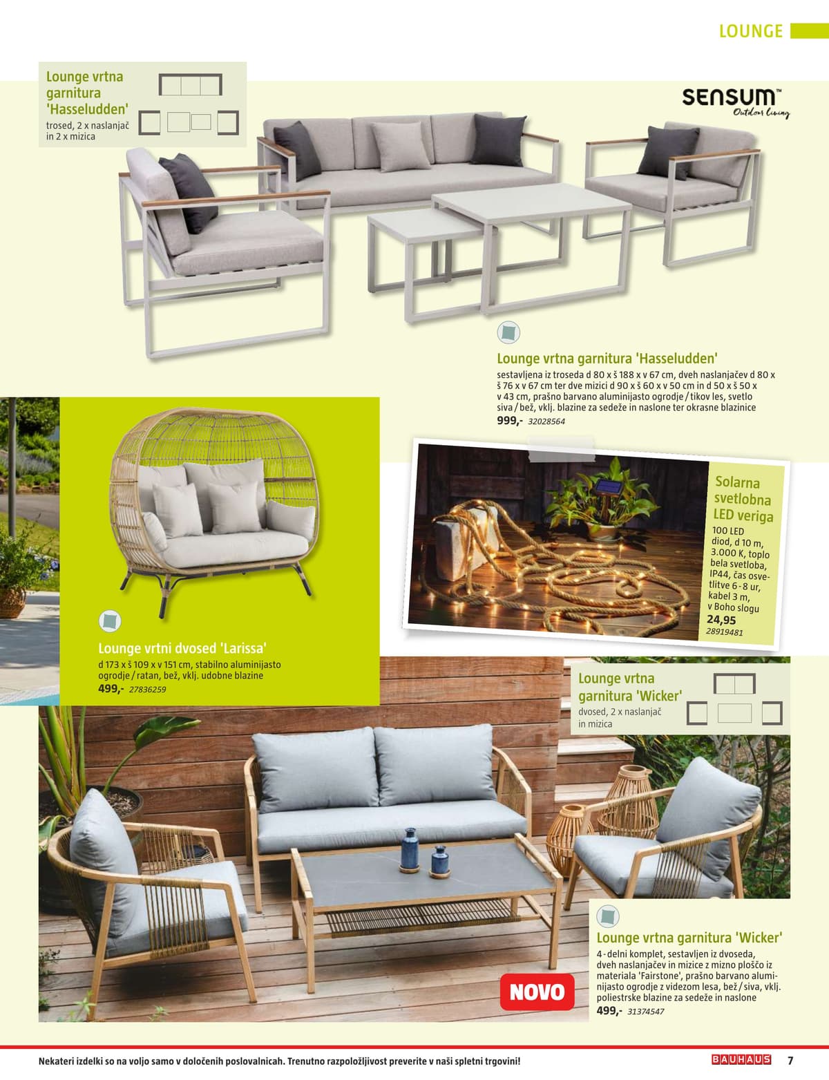 Stran 7. Bauhaus kataloga - Vrtno Pohištvo od 28.04.2026.