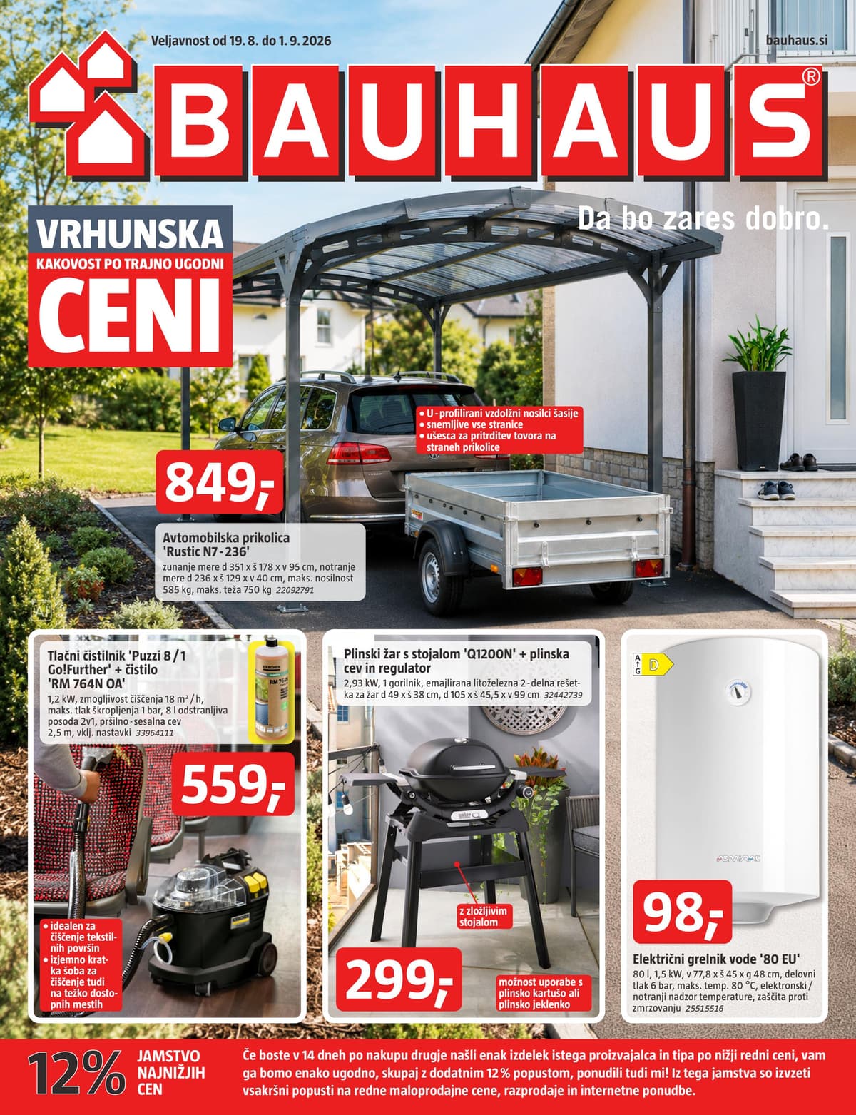 Stran 1. Bauhaus kataloga - Akcijska Ponudba od 20.08.2026.