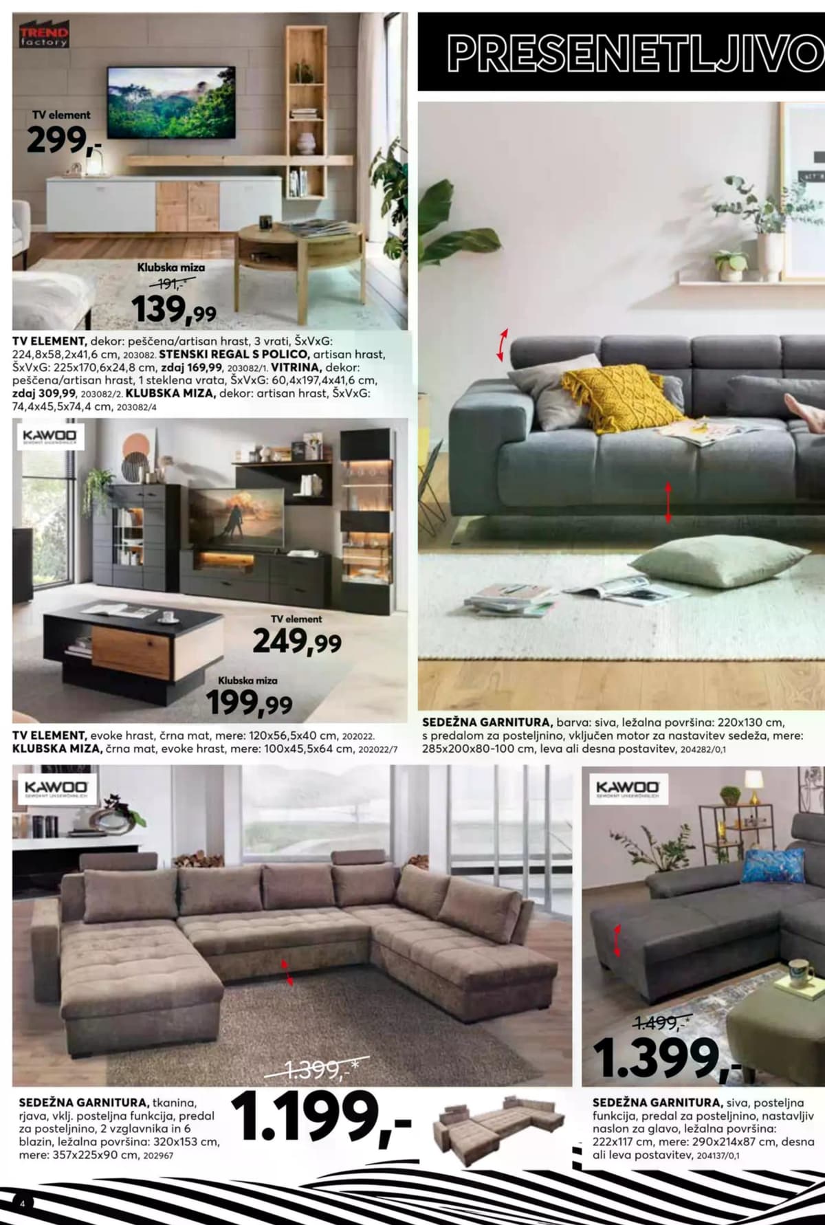 Stran 4. Dipo kataloga - Presenetljivo pohištvo do -30%