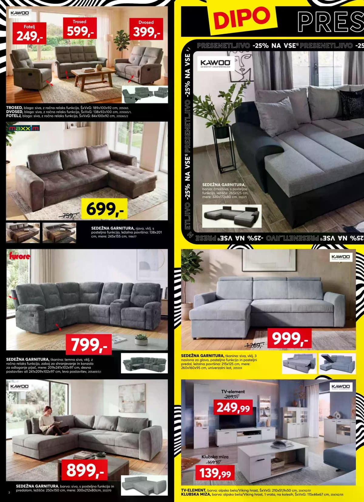 Stran 2. Dipo kataloga - -25% na vse od 01.10.2026.