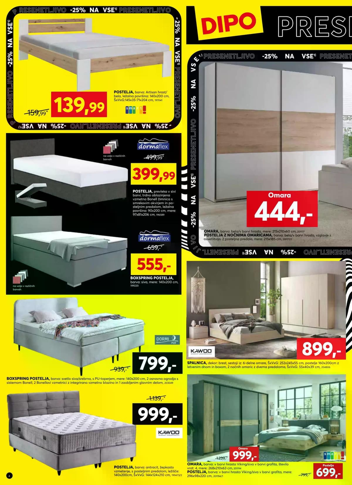 Stran 4. Dipo kataloga - -25% na vse od 01.10.2026.