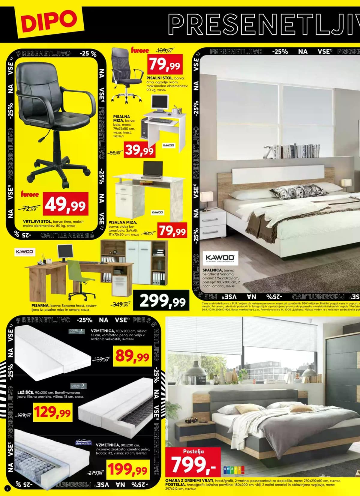 Stran 6. Dipo kataloga - -25% na vse od 01.10.2026.