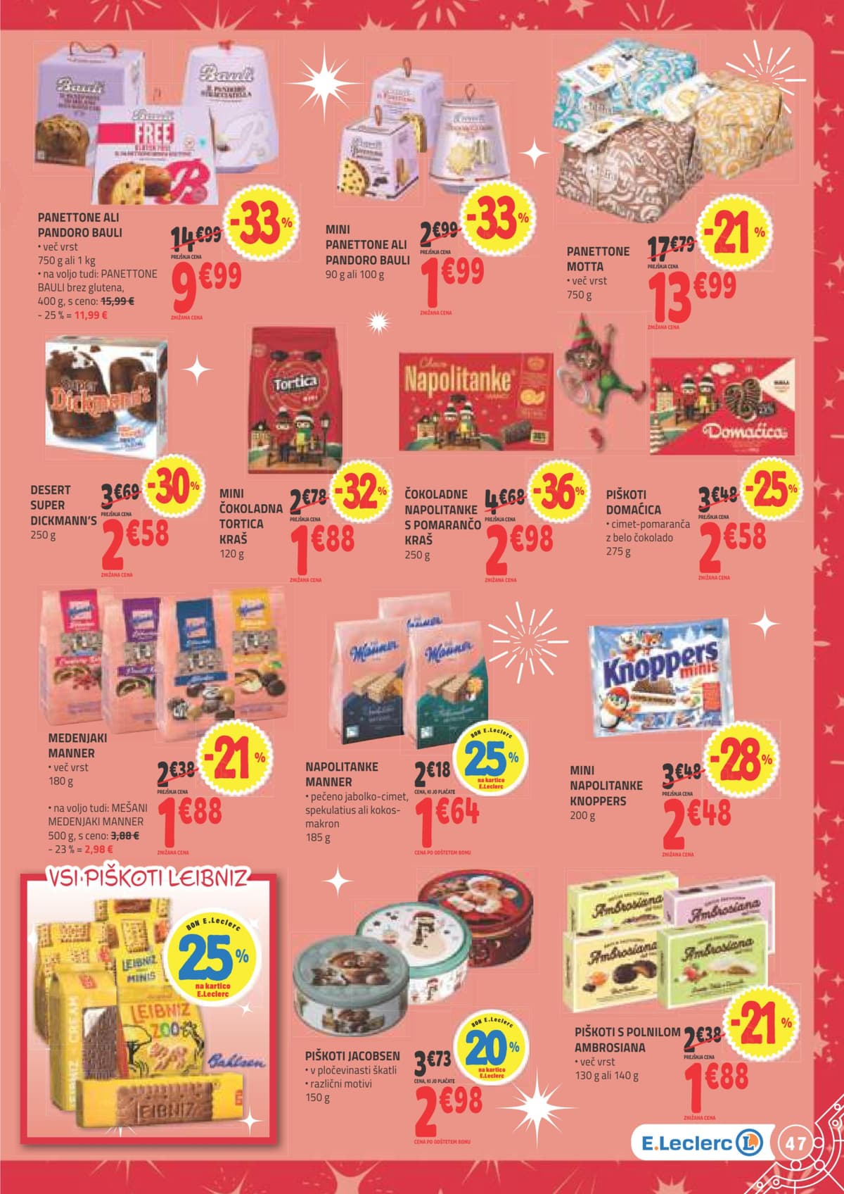 Stran 9. E.Leclerc kataloga - Slatka razvajanja od 01.03.2026.