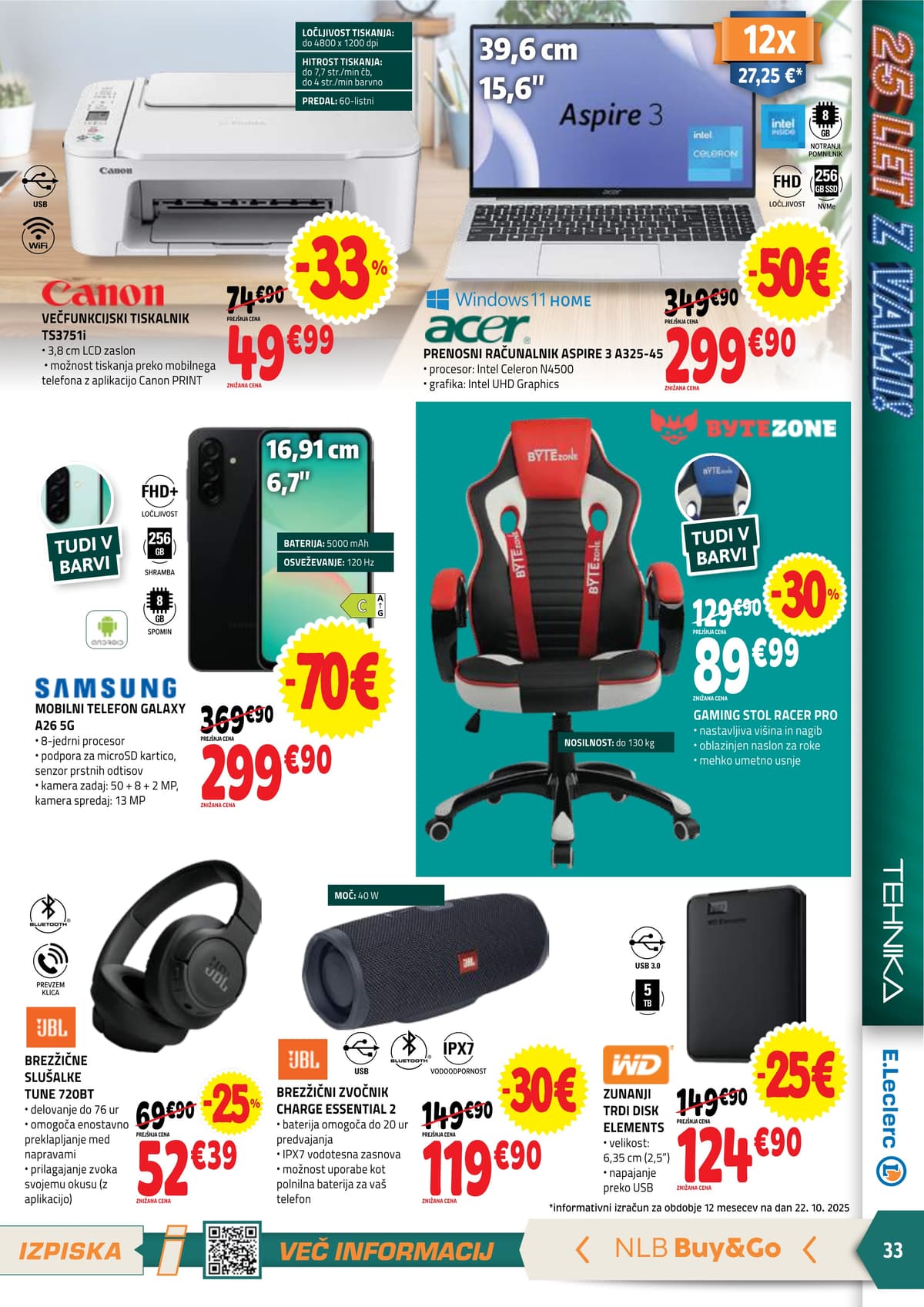 Stran 33. E.Leclerc kataloga - Akcijska ponudba od 03.03.2026.