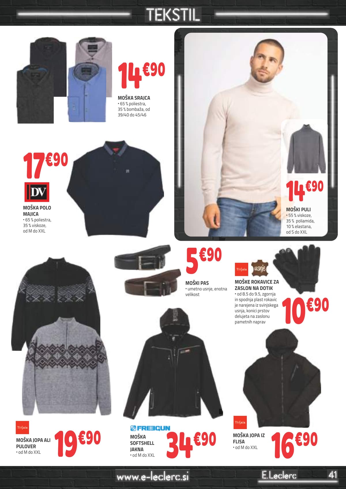 Stran 3. E.Leclerc kataloga - Tekstil od 03.03.2026.