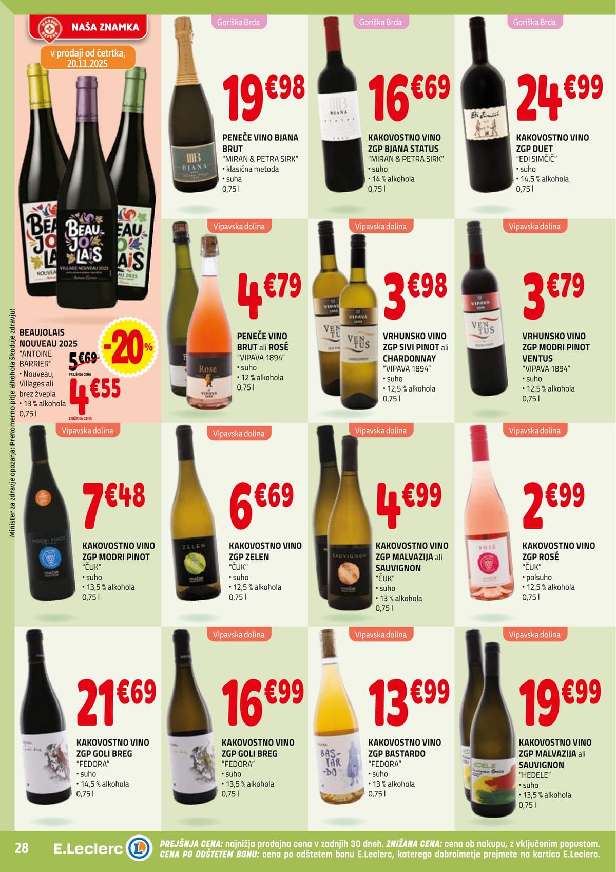 Stran 28. E.Leclerc kataloga - Akcijska ponudba od 01.03.2026.