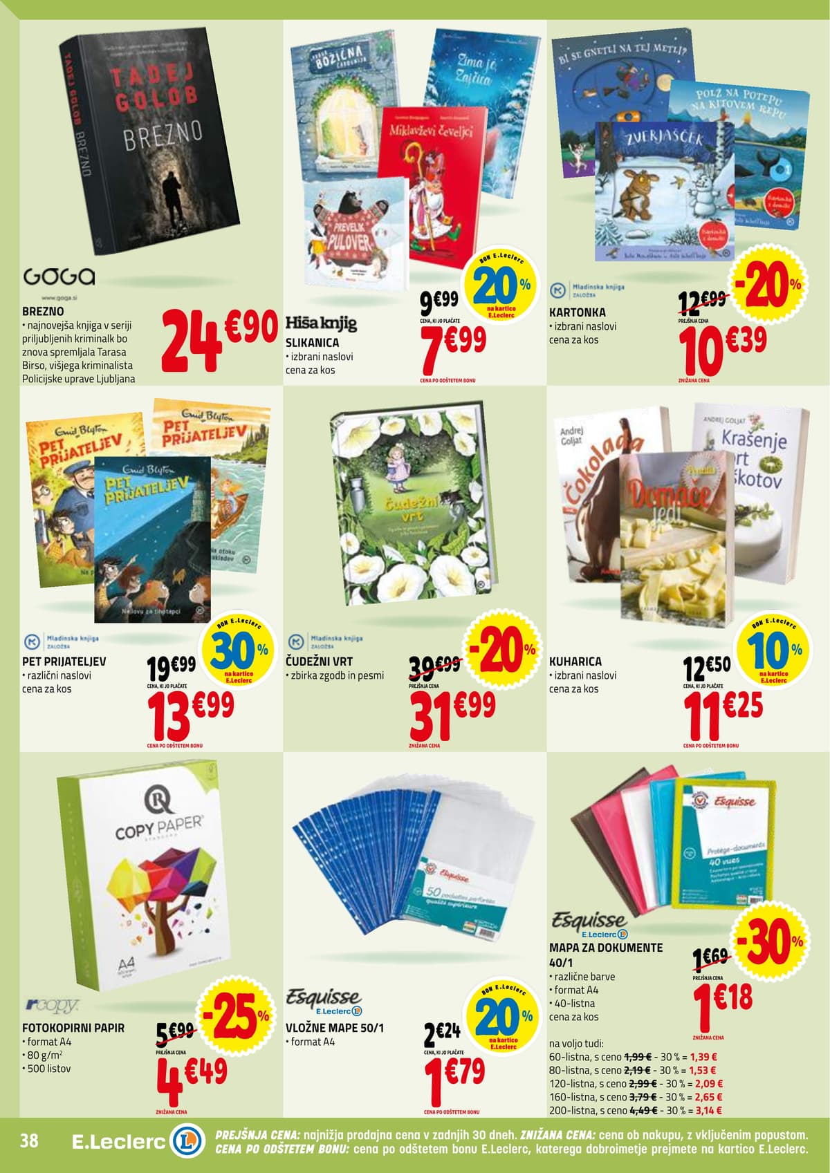 Stran 38. E.Leclerc kataloga - Akcijska ponudba