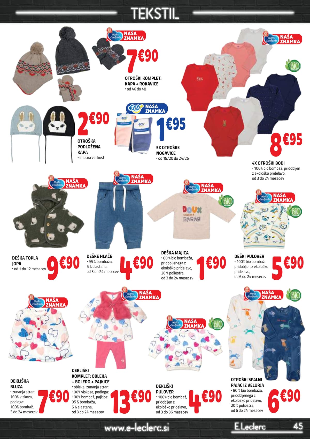 Stran 45. E.Leclerc kataloga - Akcijska ponudba od 01.03.2026.