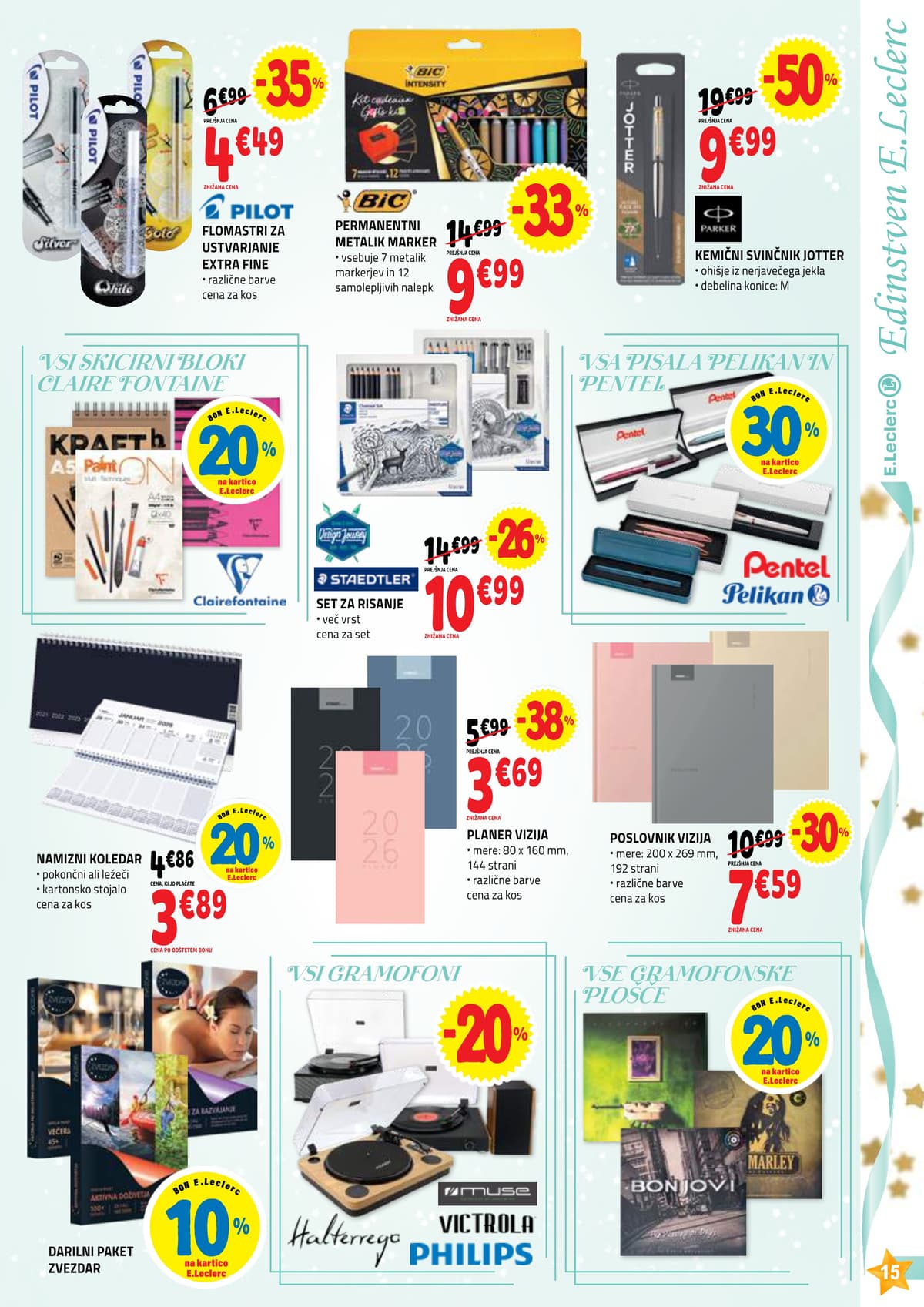Stran 15. E.Leclerc kataloga - Darila od 23.02.2026.