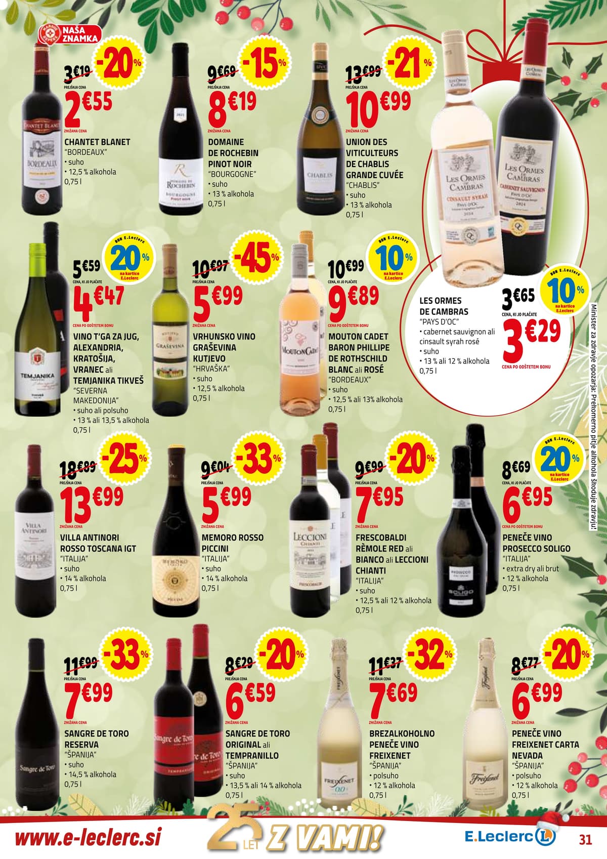 Stran 31. E.Leclerc kataloga - Akcijska ponudba