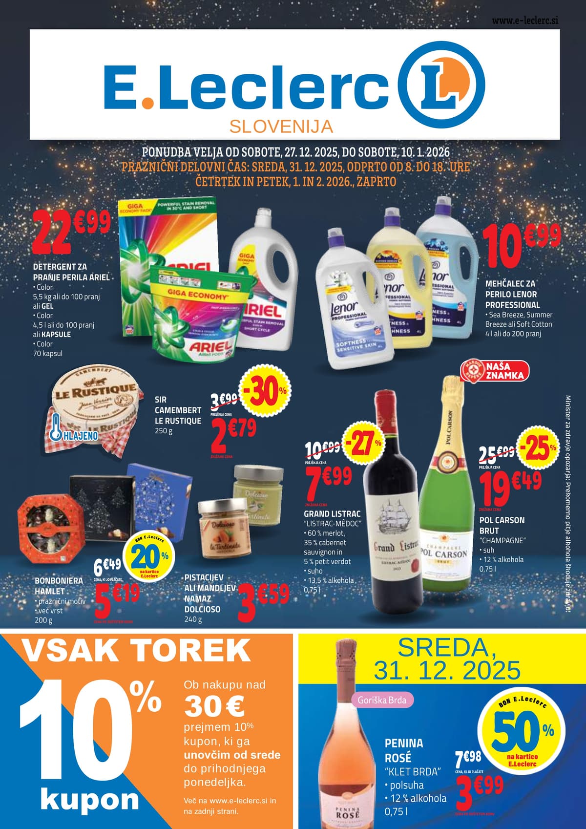 Stran 1. E.Leclerc kataloga - Akcijska ponudba od 01.03.2026.