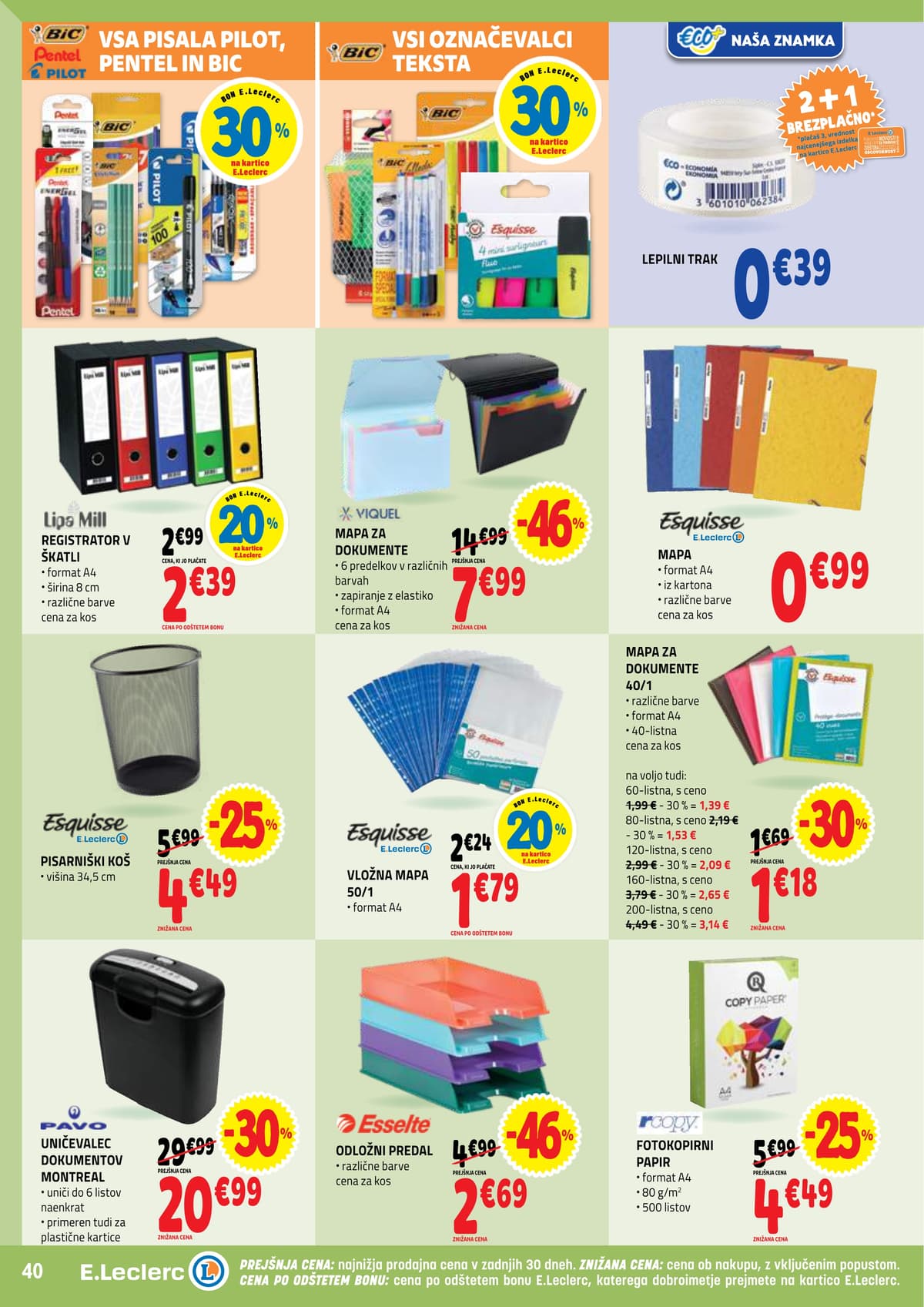 Stran 40. E.Leclerc kataloga - Akcijska ponudba od 23.02.2026.