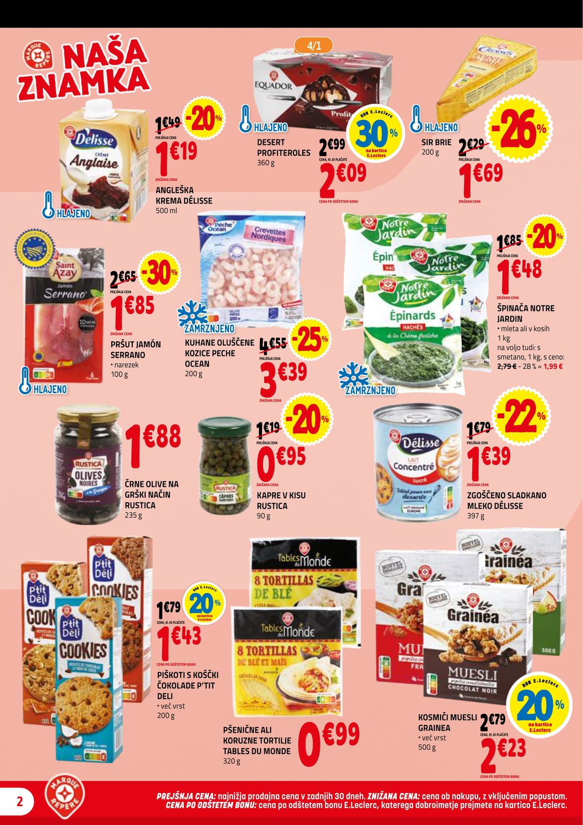 Stran 2. E.Leclerc kataloga - Akcijska ponudba od 01.03.2026.