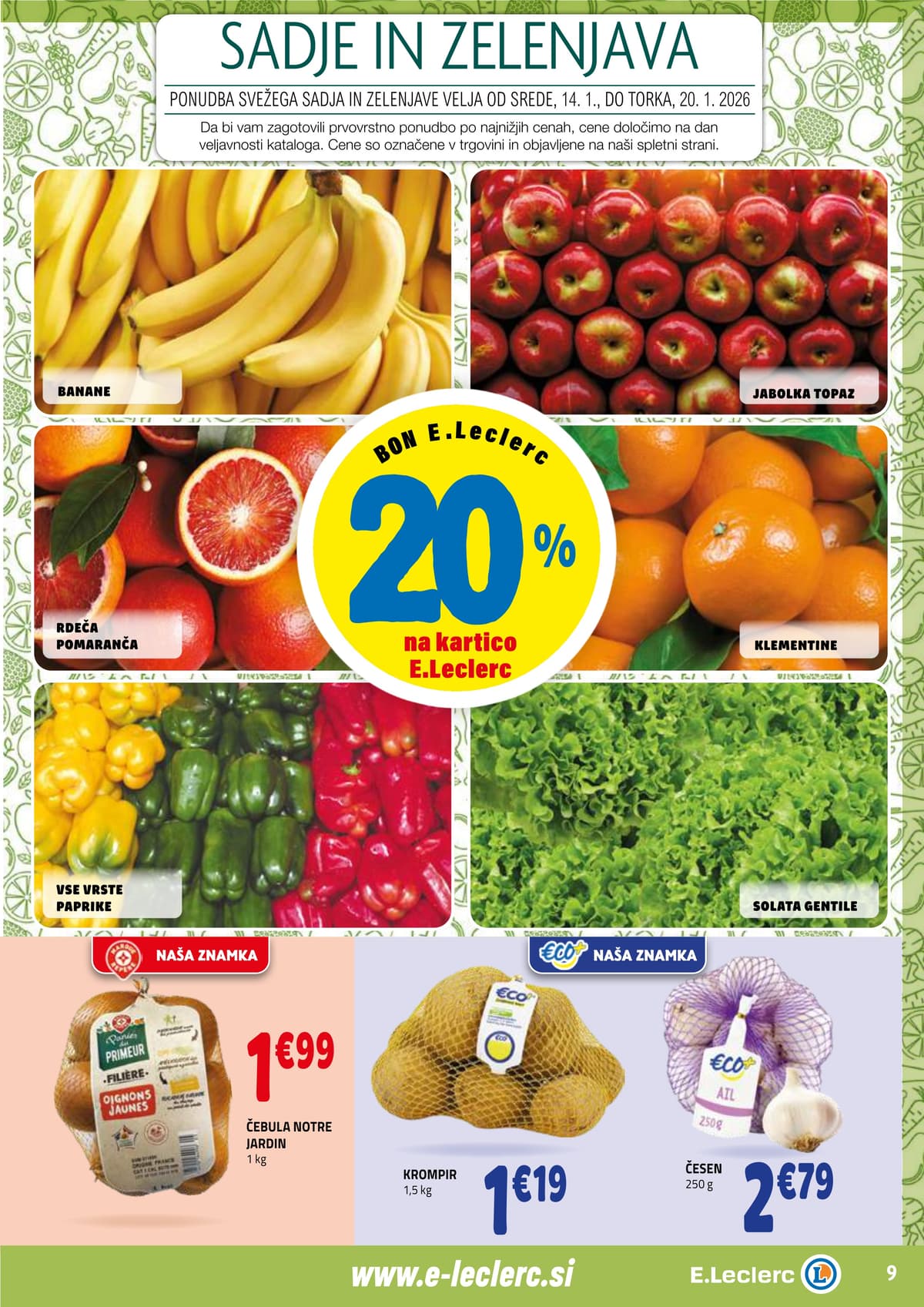 Stran 9. E.Leclerc kataloga - Akcijska ponudba od 01.03.2026.
