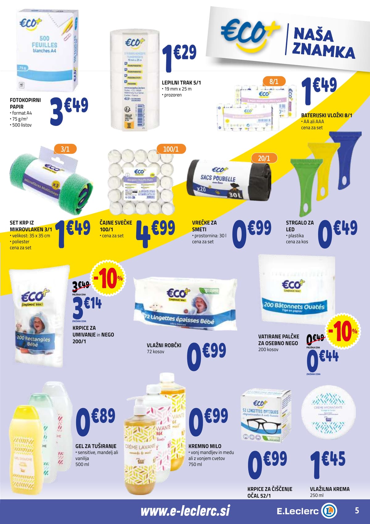 Stran 5. E.Leclerc kataloga - Akcija od 02.03.2026.