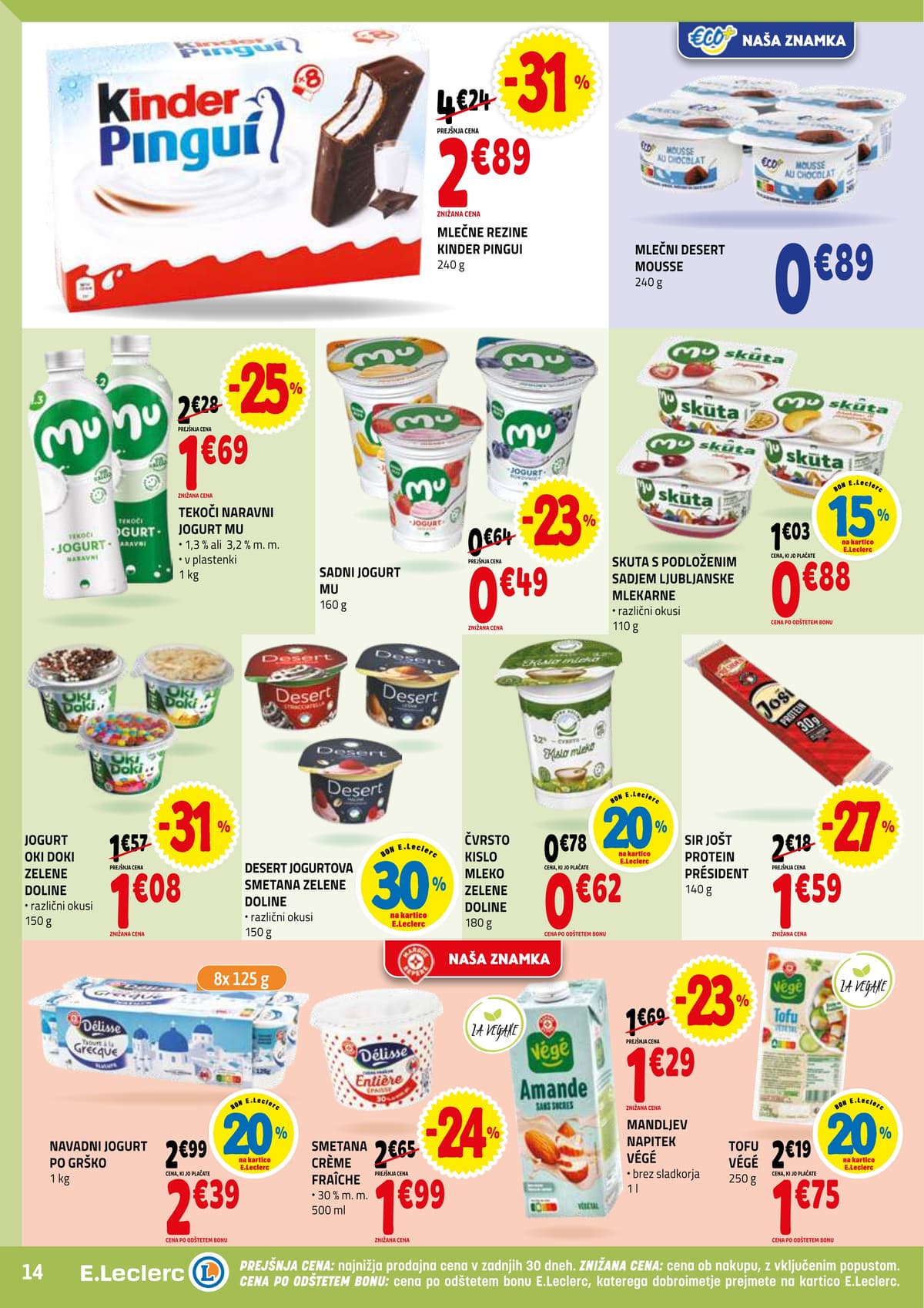 Stran 14. E.Leclerc kataloga - Tedenska Akcija od 05.03.2026.
