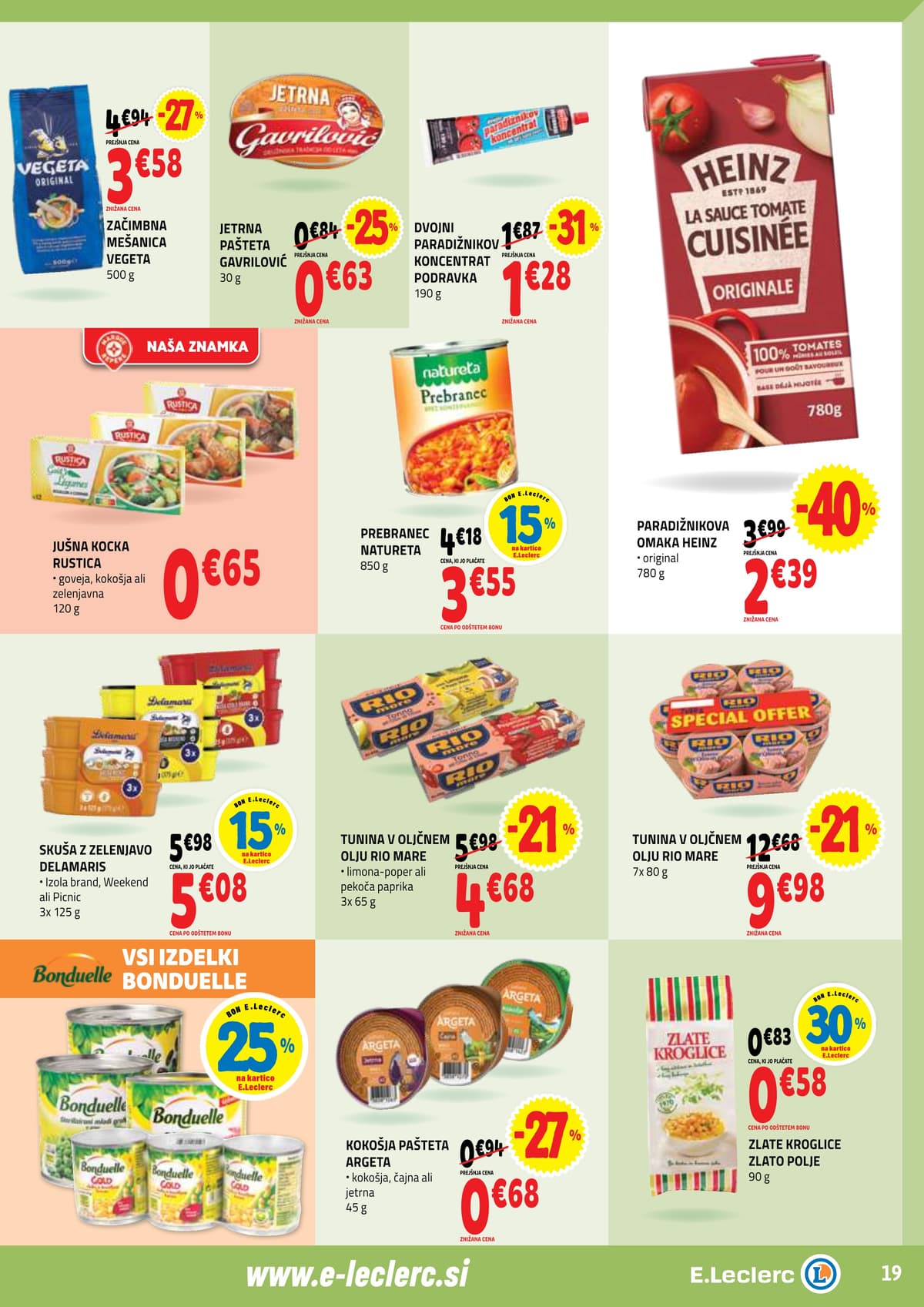 Stran 19. E.Leclerc kataloga - Tedenska Akcija od 05.03.2026.